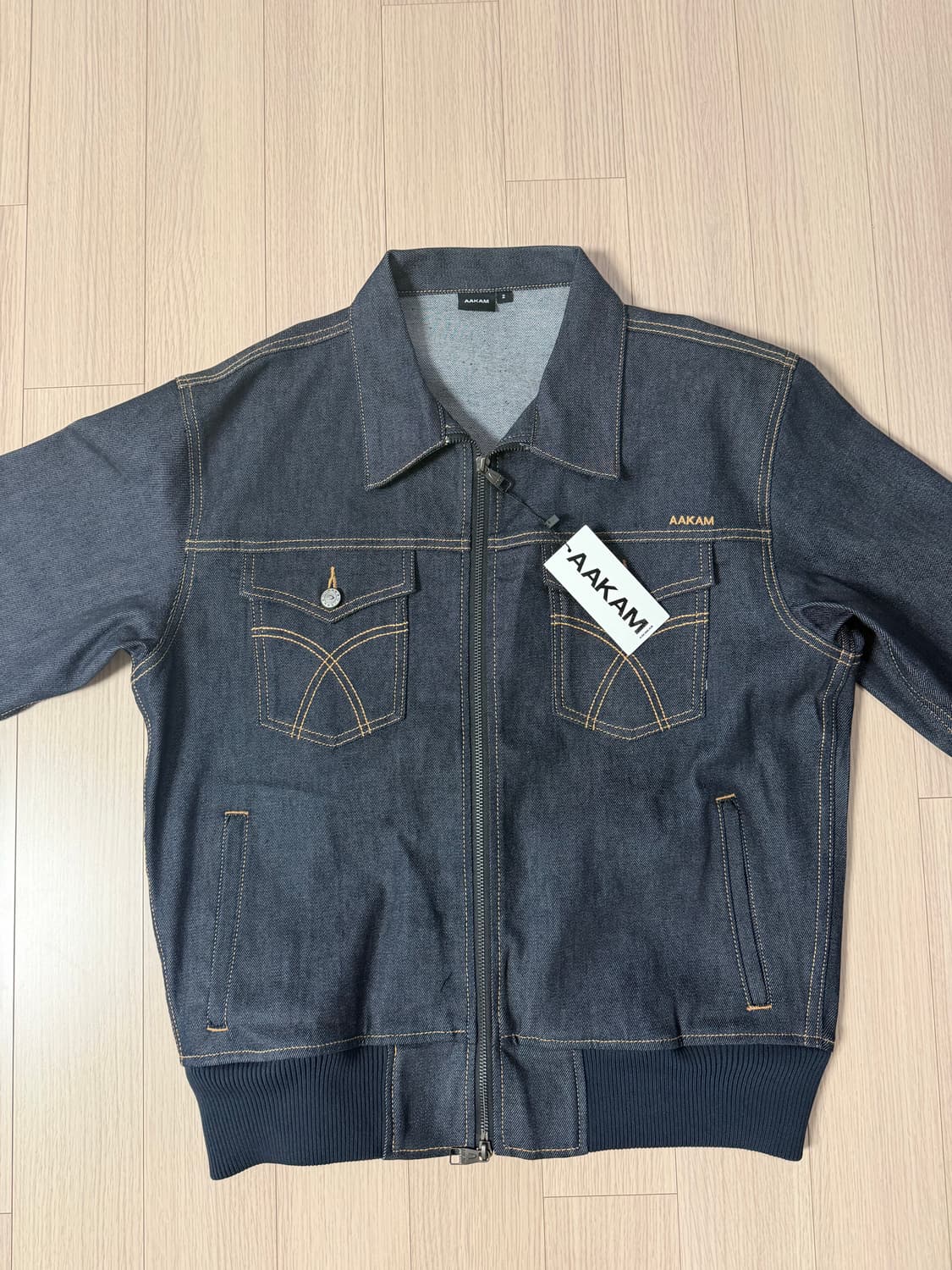 아캄 Banding Denim Jacket (Dark Blue) 2 상품이미지3