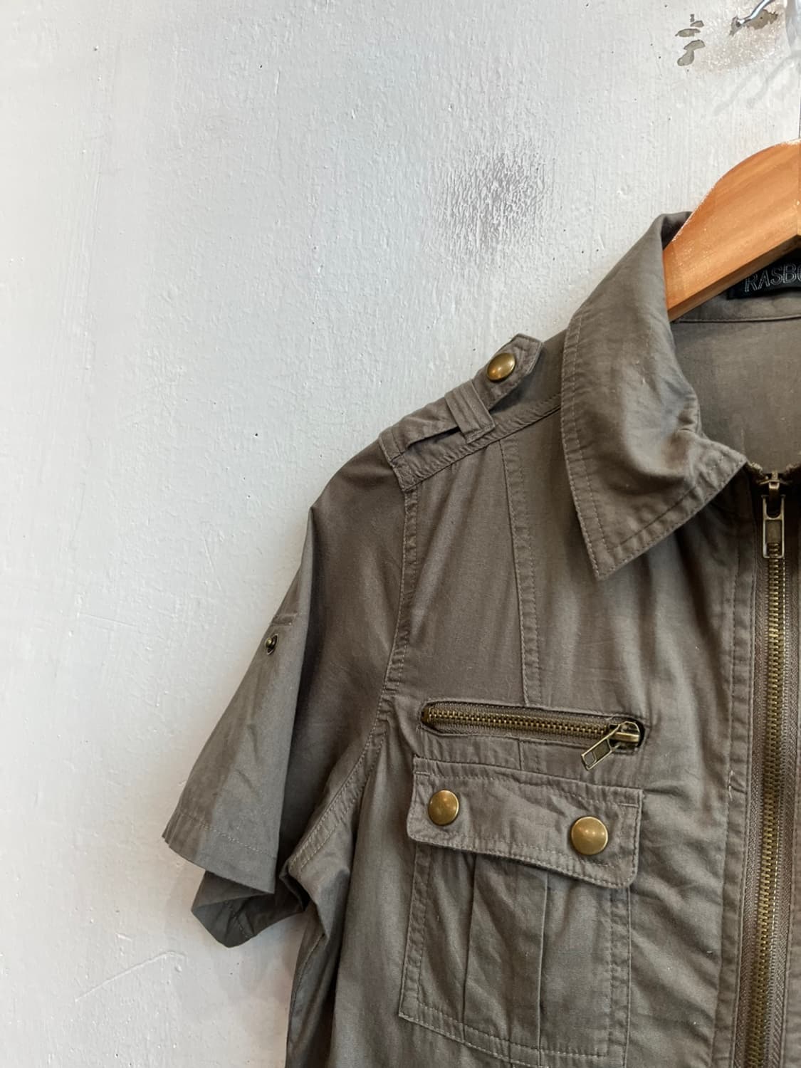 RASBORA JPN 밀리터리 집업 하프 원피스 상품이미지3