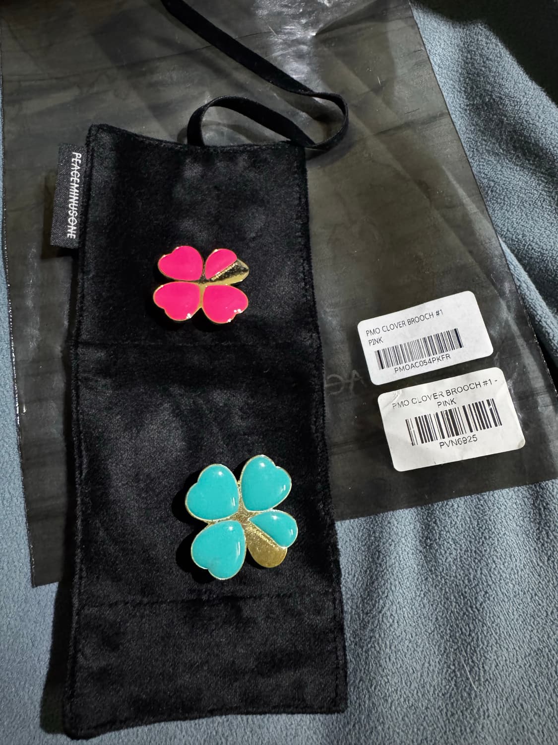 피스마이너스원 CLOVER BROOCH #1 PINK - MINT 상품이미지4