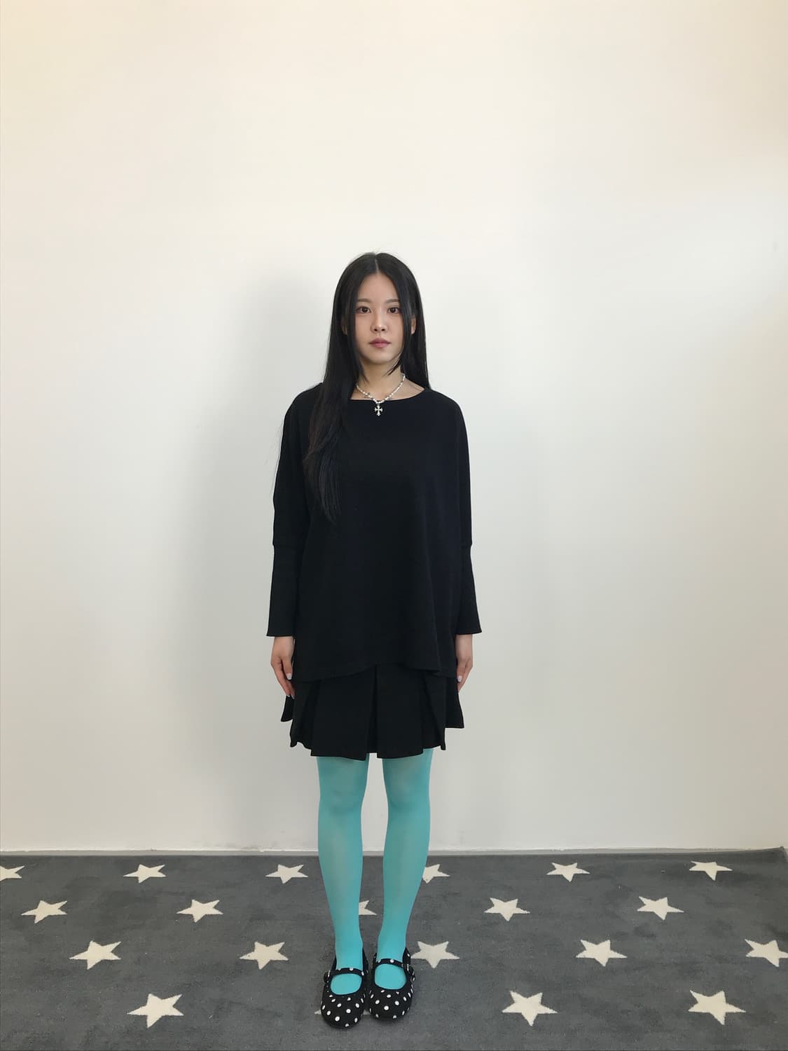 Beardsley Polka Dot Back Knit Top 상품이미지3