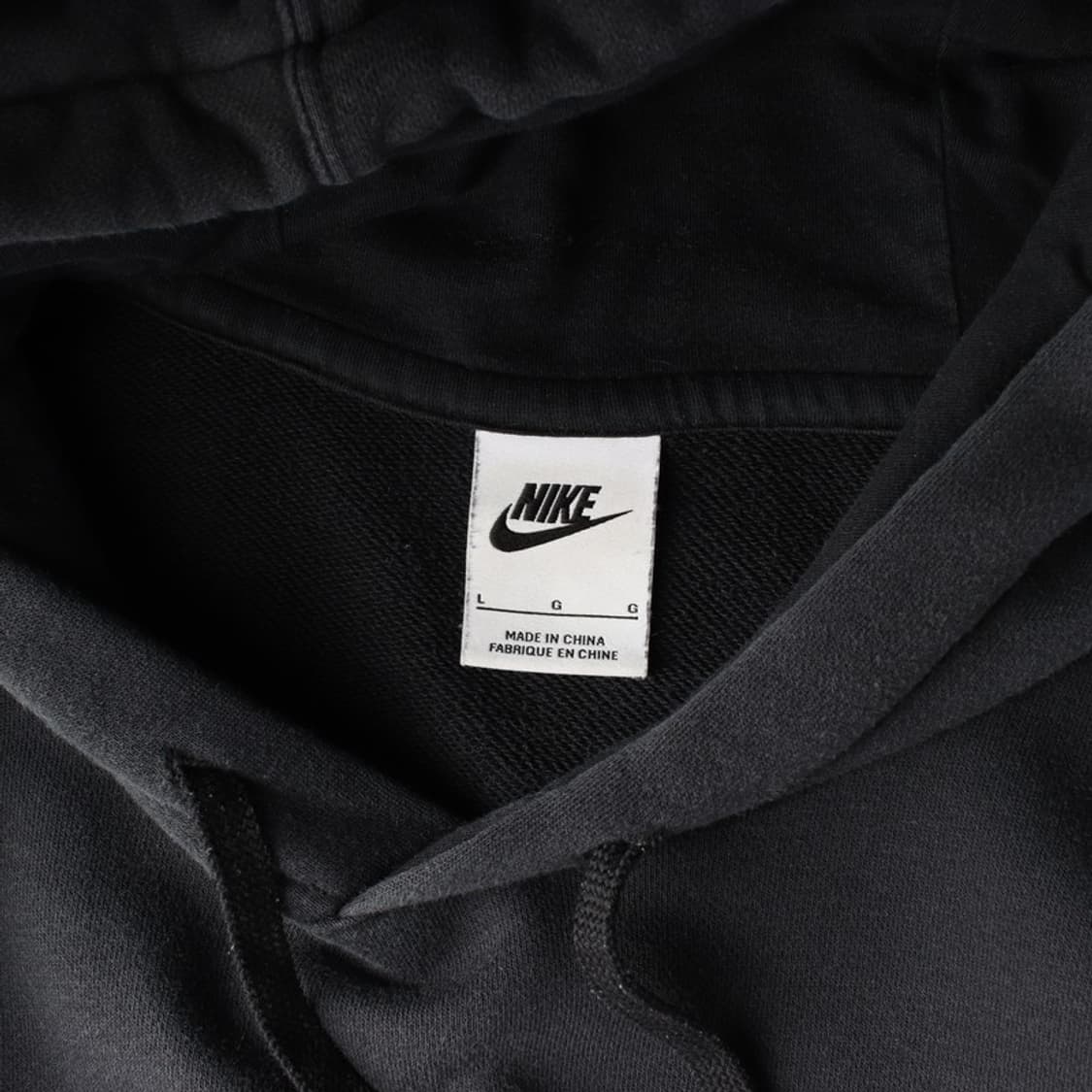 나이키 블랙 스몰 스우시 후드티 L 상품이미지5
