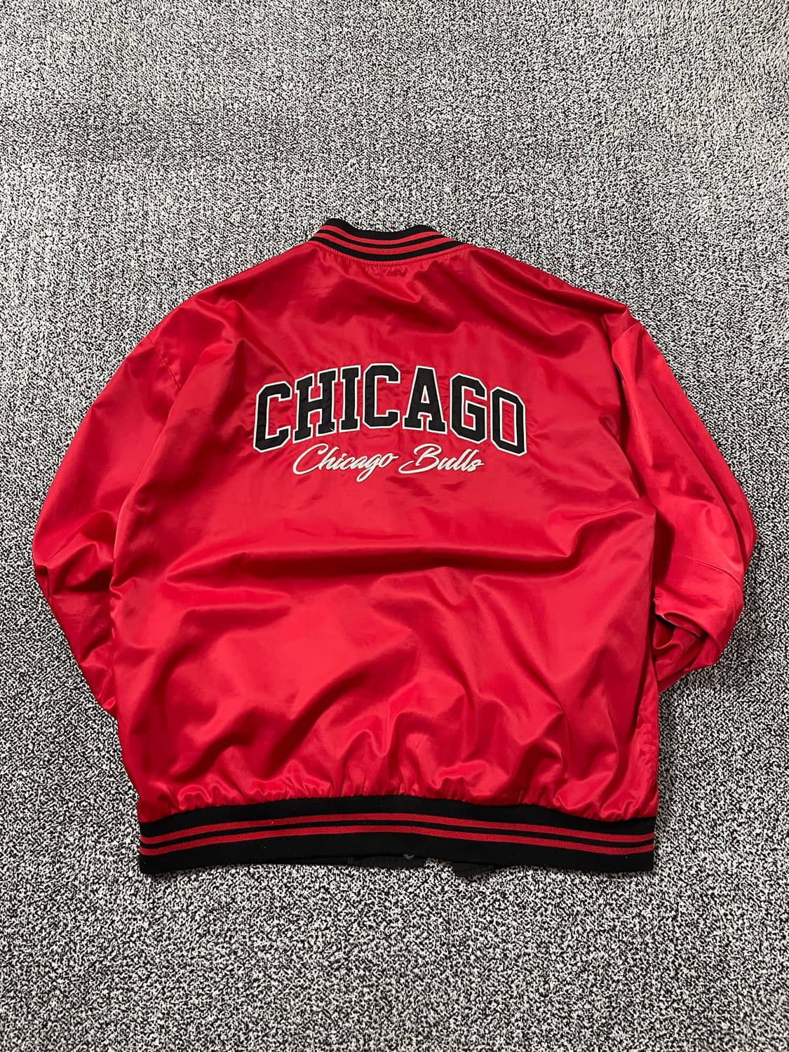 빈티지9. NBA 블루종 시카고불스 바시티 스타디움 자켓 리버시블 상품이미지3