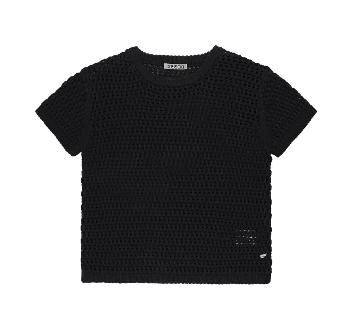 코이세이오 포잉 하프 니트 차콜 상품이미지1