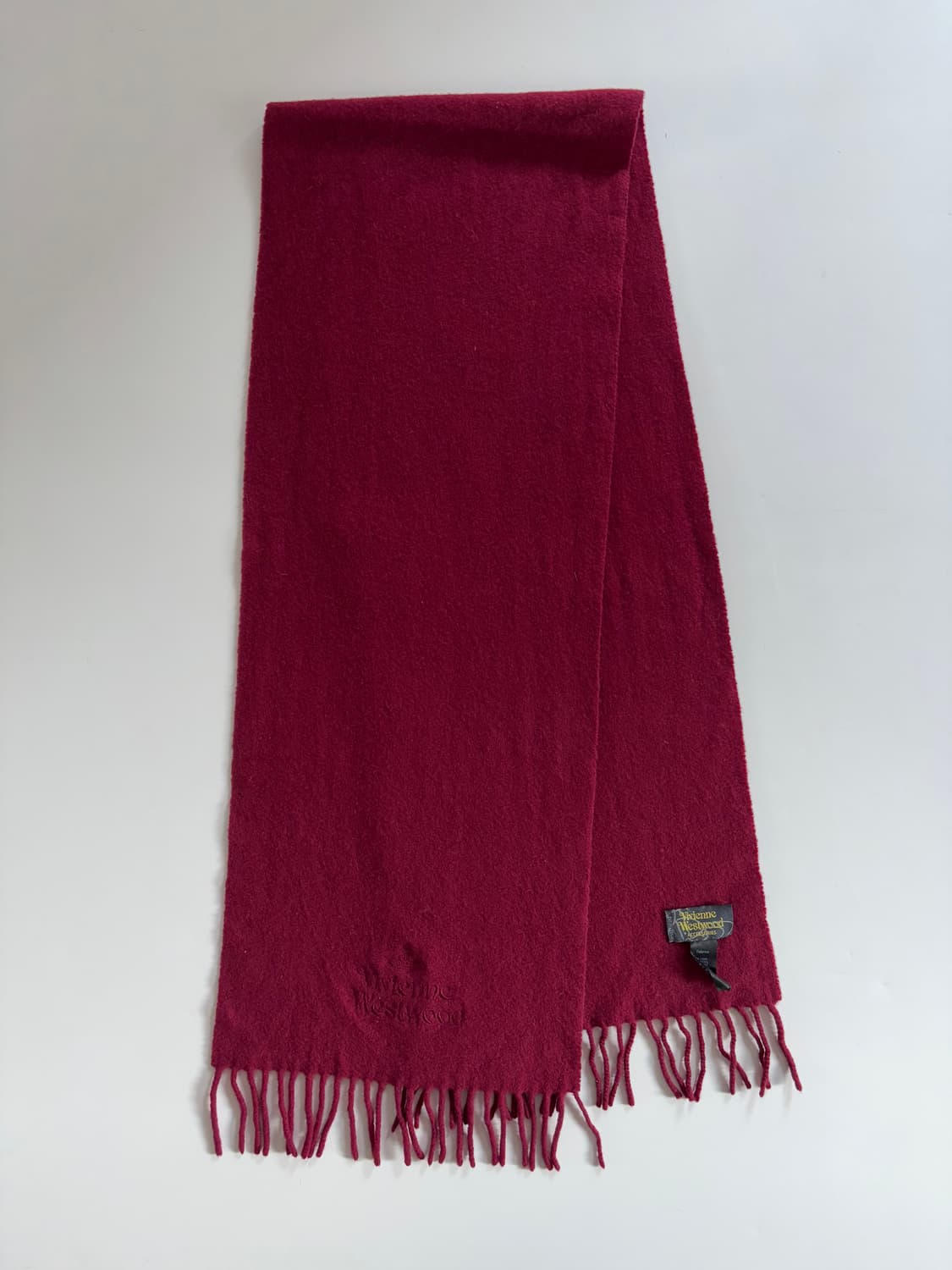 Vivienne Westwood 비비안웨스트우드 레드 orb 로고 머플러 상품이미지2