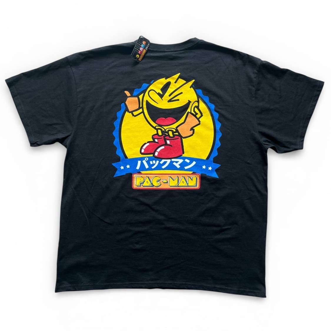 반다이남코 팩맨 PAC-MAN 검정 반팔 XXL 상품이미지1