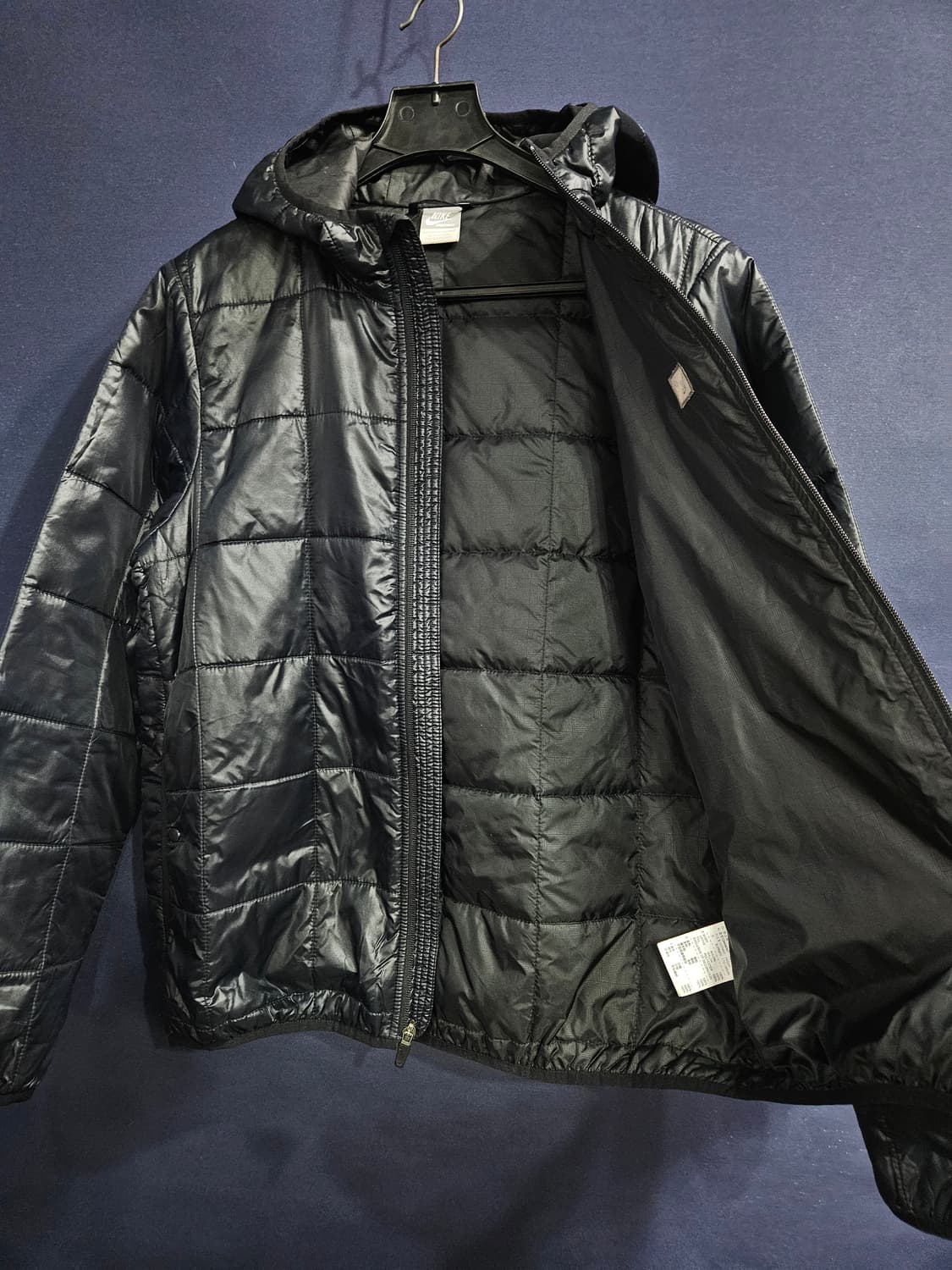 나이키 다크네이비 남성 100 경량 후드집업 자켓  상품이미지8