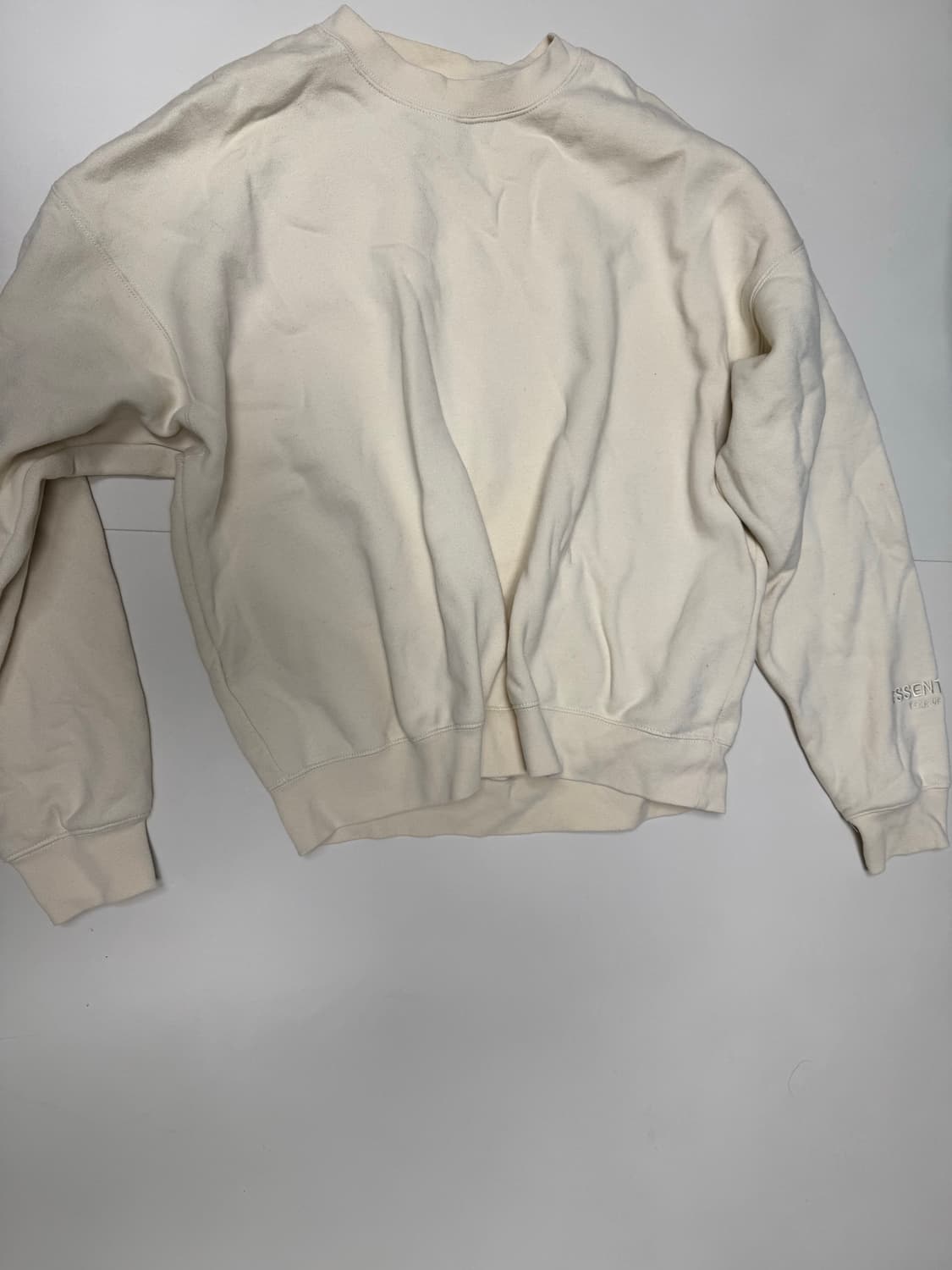 피오갓 에센셜 스웻 롱슬리브 크림 리플렉티브 s 상품이미지1