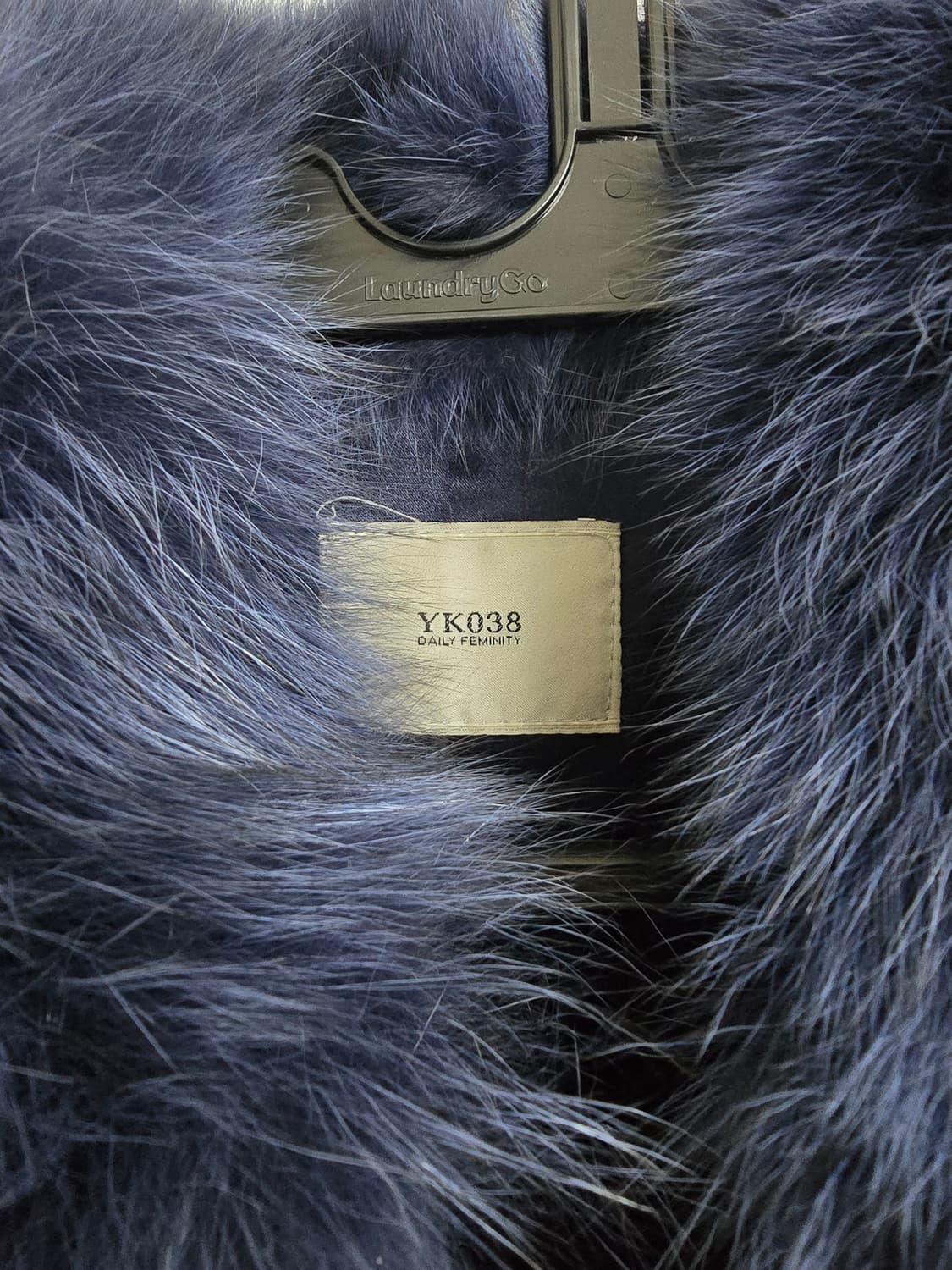 네이비 퍼 가죽 믹스 자켓 (1518) 상품이미지3