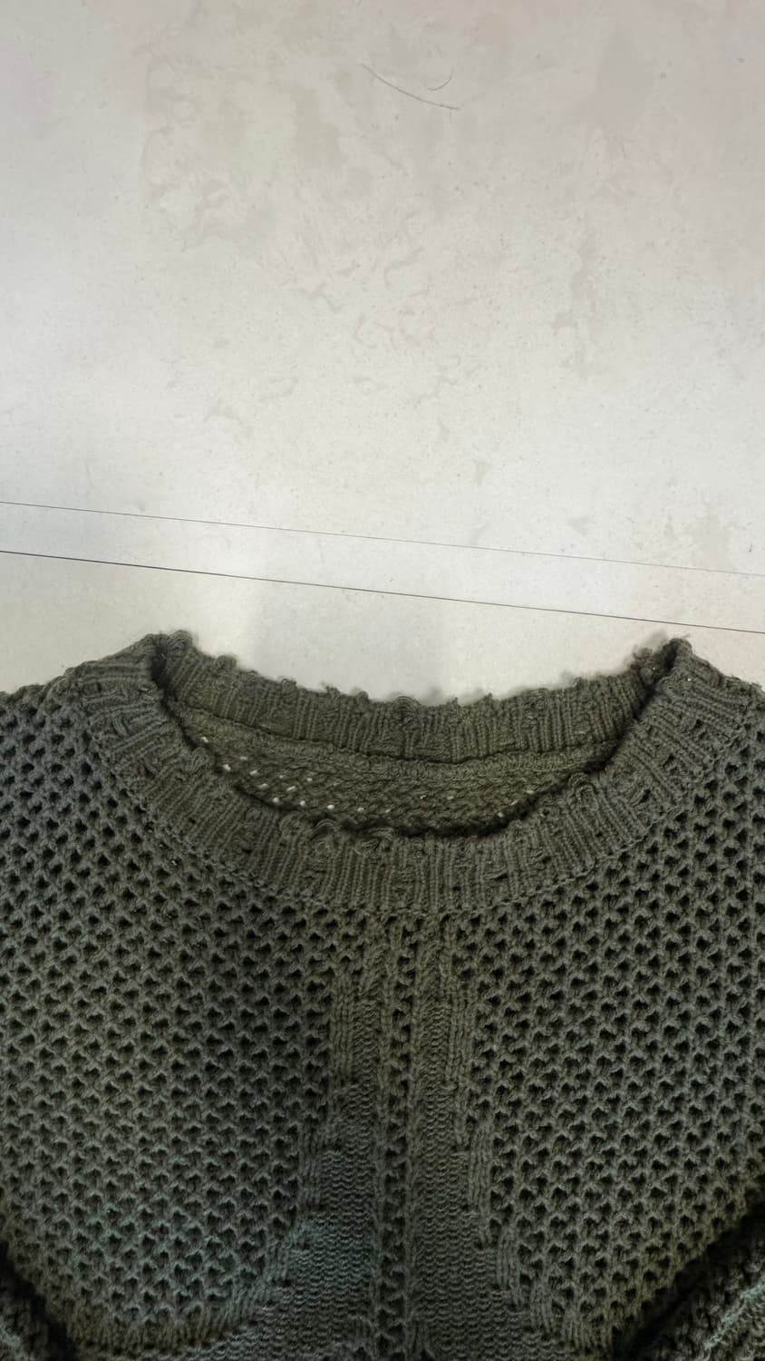 떠그클럽 카키 니트 2사이즈 상품이미지4