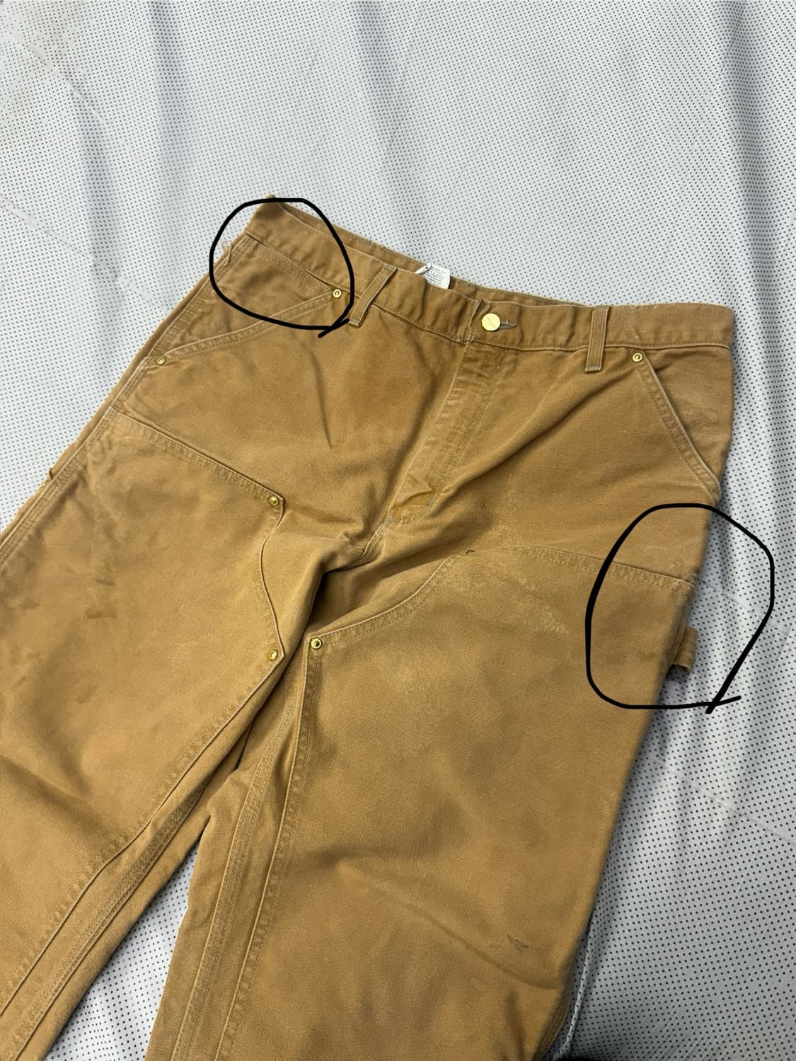 00s 90s 칼하트 더블니 brn 브라운 상품이미지3