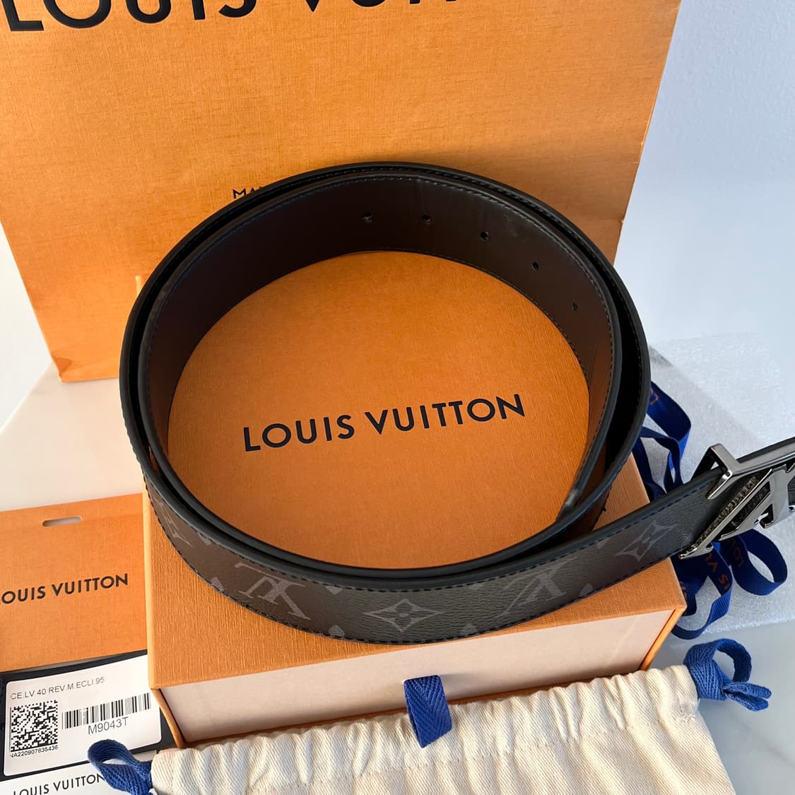 [S급/정품] 루이비통 LV 리버서블 이클립스 벨트 40MM 상품이미지4