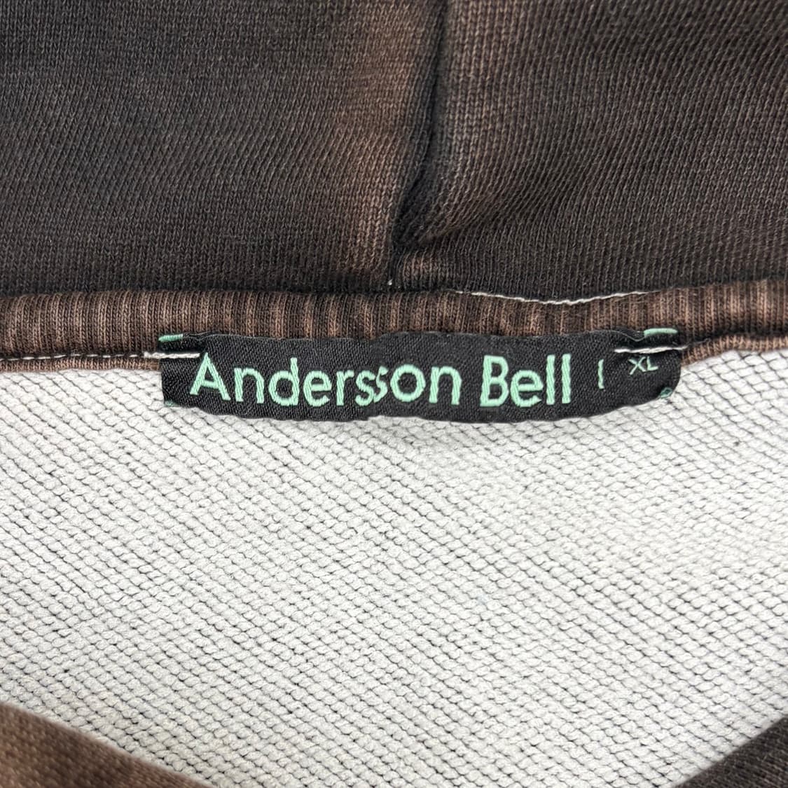 앤더슨벨 플라워 자수 브라운 후드티 XL 상품이미지5