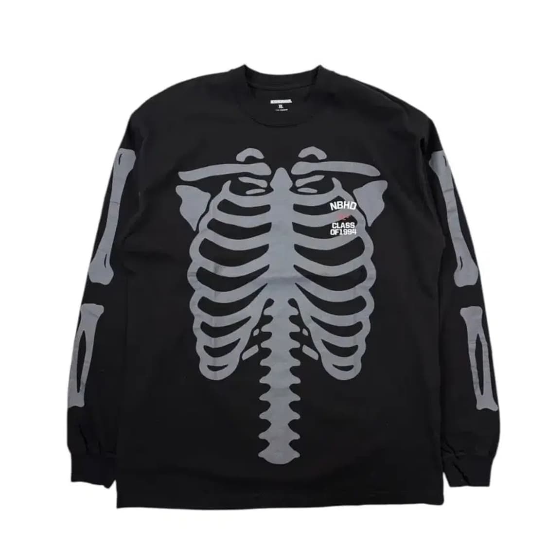 [L] 네이버후드 본 프린트 롱슬리브 블랙  상품이미지8