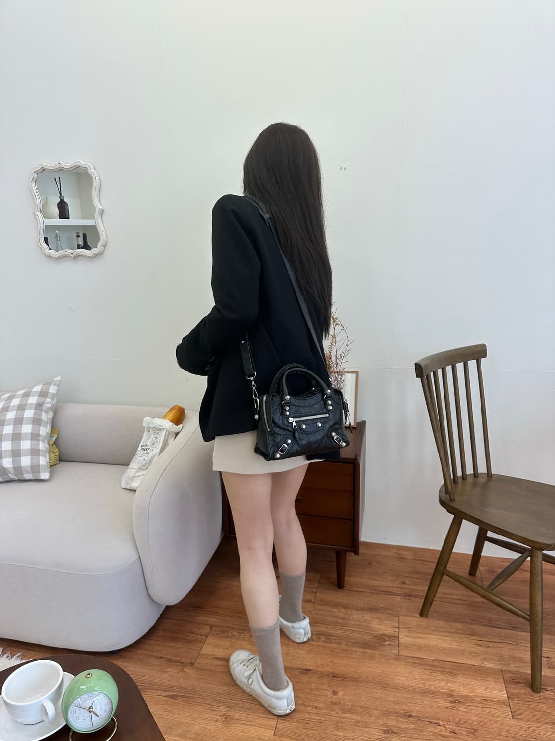 ❌거래중[A+ 정품] 발렌시아가 시티 모터백 미니 블랙-2 상품이미지7