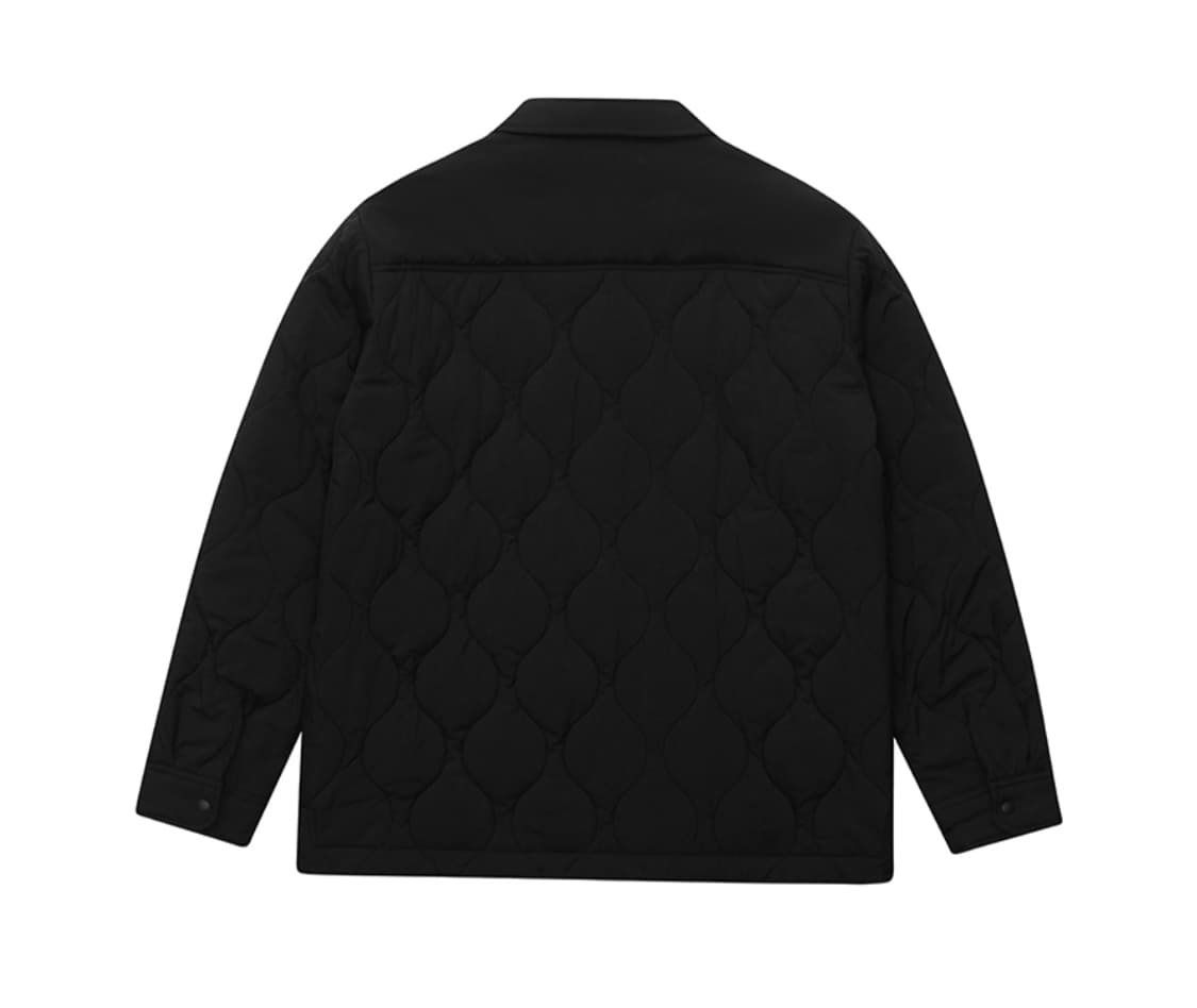 [100] 킨록 경량패딩 셔츠 셔켓 집업 블랙 깔깔이 옴므 정장 검정 상품이미지4