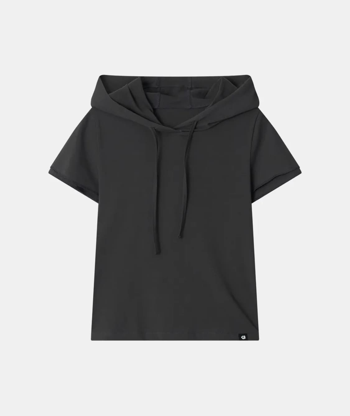 오헤시오 후드 레이어드 슬리브 티셔츠 차콜 상품이미지3