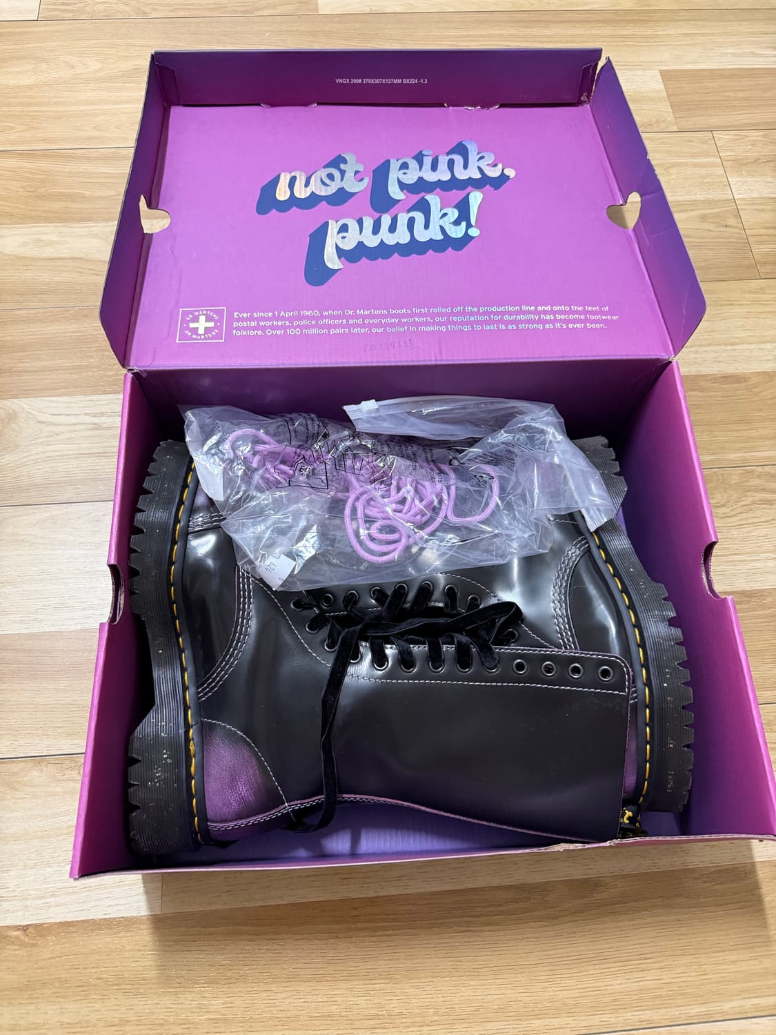 닥터마틴X브라츠 14홀 부츠 UK5 상품이미지2