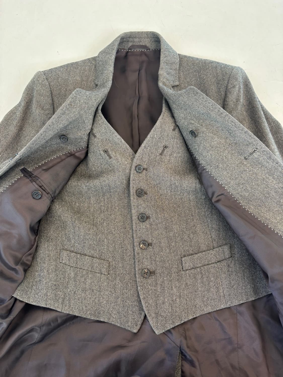 Neil Barret Layered Cashmere Coat 상품이미지6