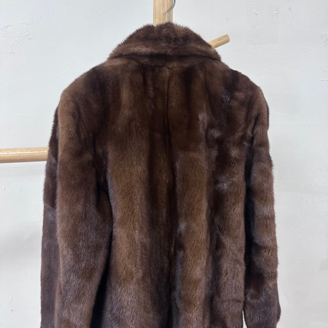 에소지아 브라운 NAFA 밍크 코트 자켓 (66) J28 상품이미지5