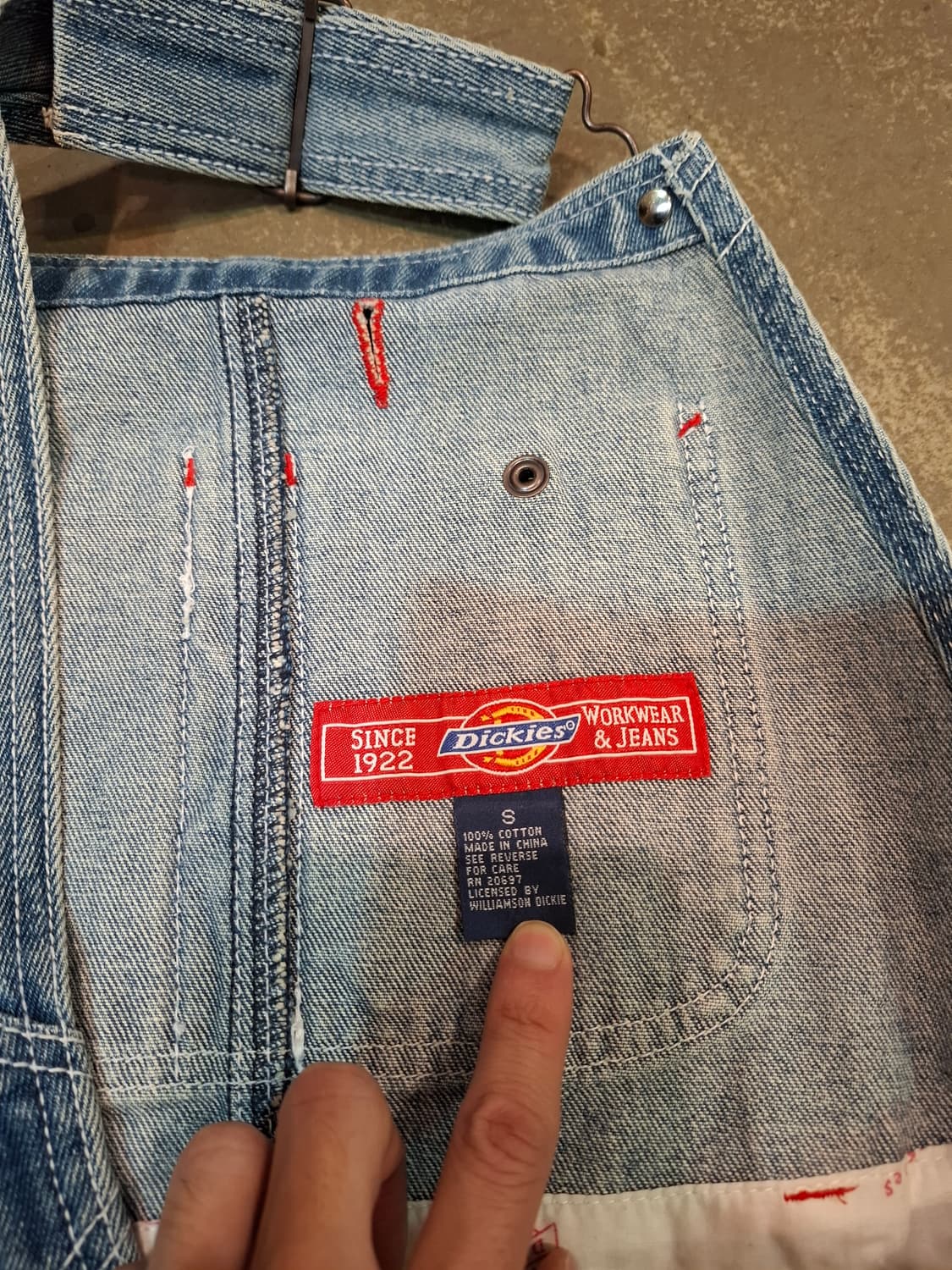 디키즈 데님 멜빵 원피스 상품이미지6