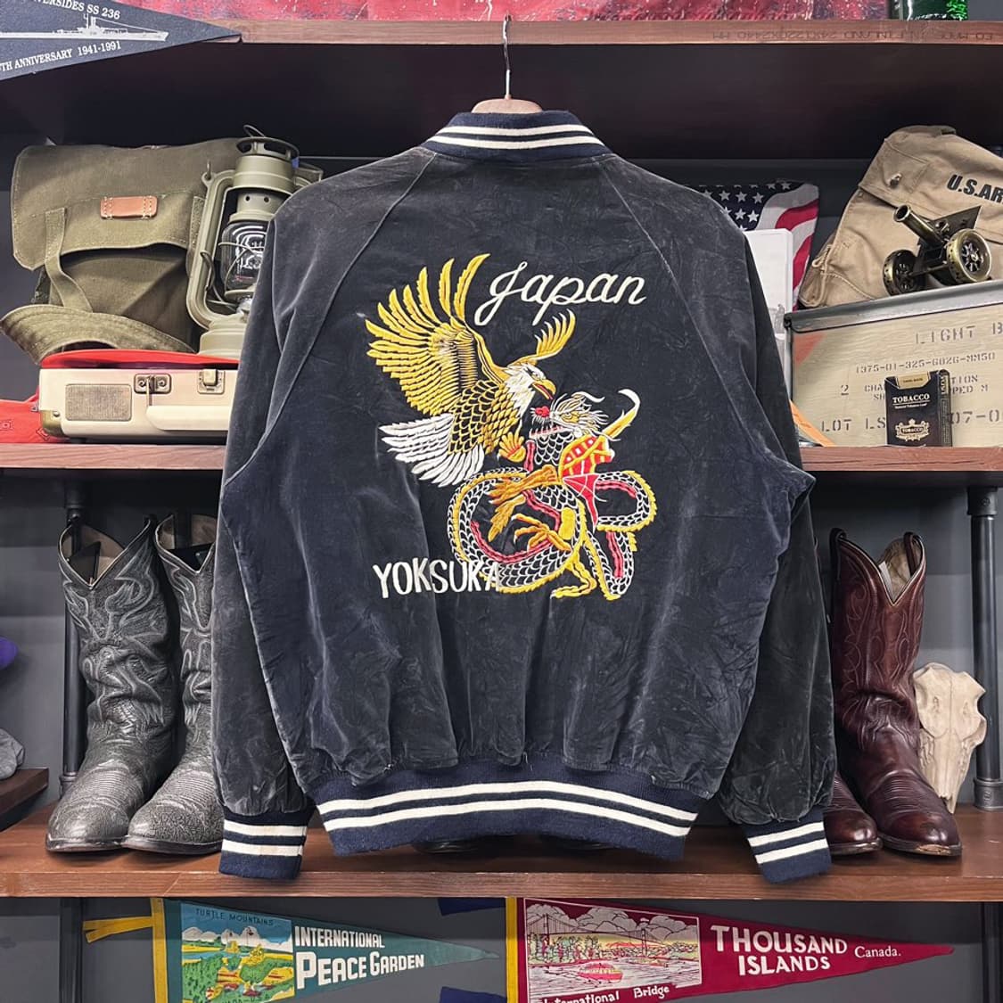 Shoot one 요코스카 벨루어 오리엔탈 스카잔 수베니어 자켓 N429 상품이미지2