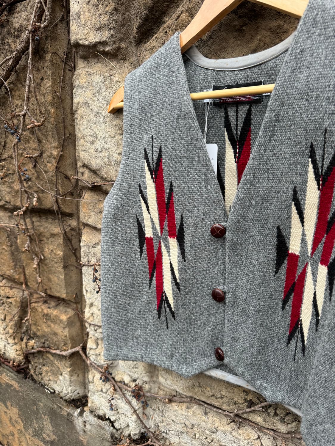 센티넬라 핸드 우븐 울 오르테가 네이티브 무늬 웨스턴 치마요 베스트 상품이미지4