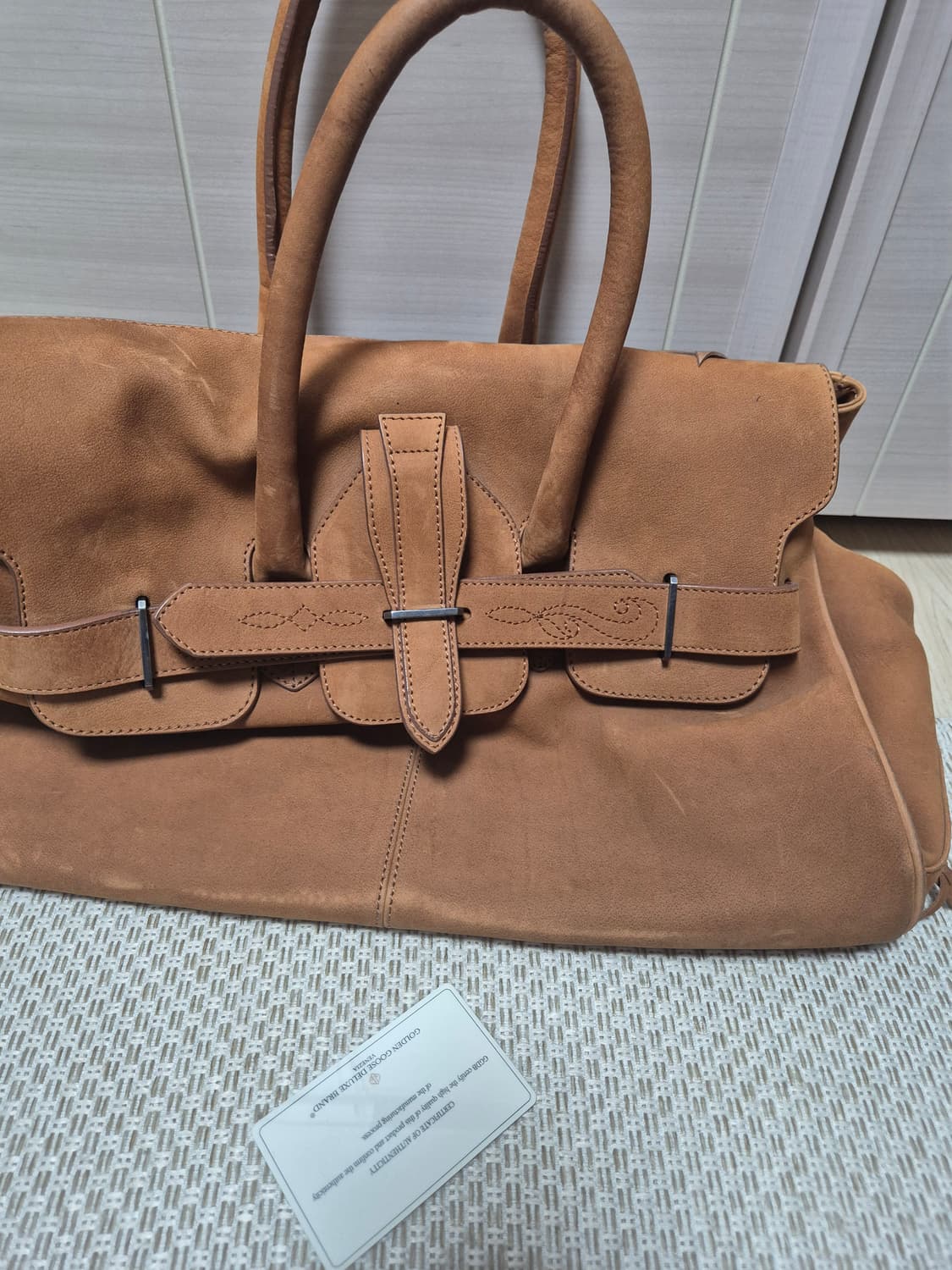 (정품)  골든구스 폴린 스퀘어 토트백 사첼 핸드백 가죽정품 골든구스 폴 상품이미지7