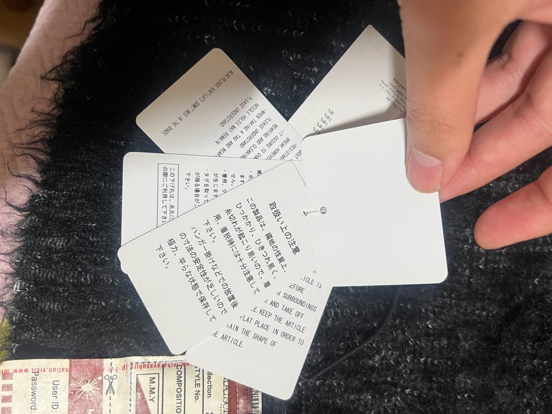 (정품) Maison Mihara Yasuhiro 니트 블랙(정품택있음) 상품이미지10