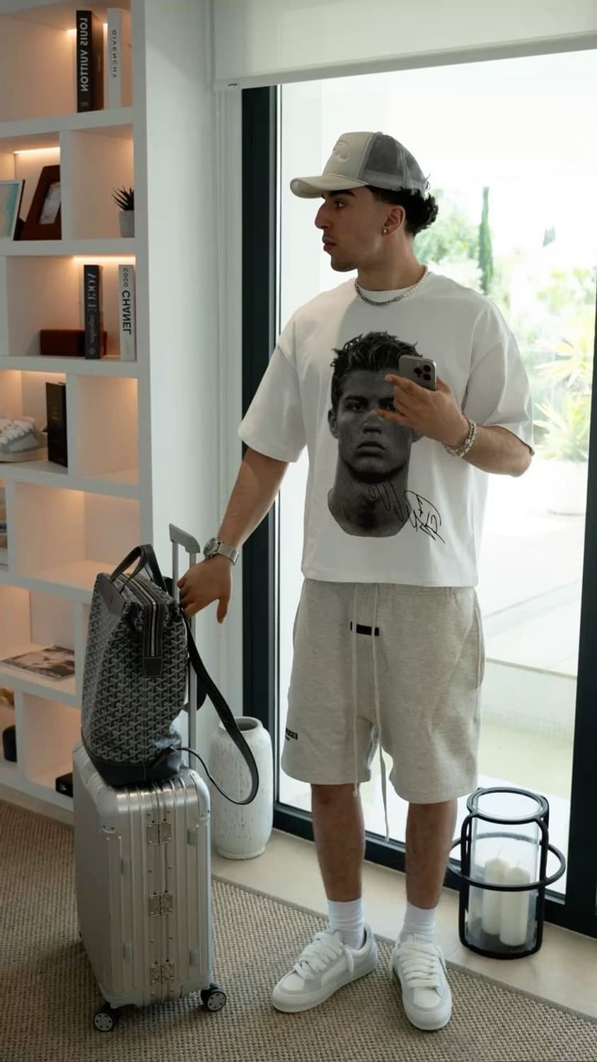 피어오브갓 에센셜 스웨트쇼츠 라이트 오트밀 반바지 상품이미지2