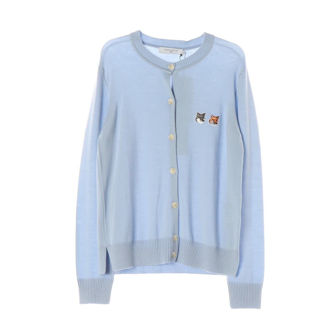 (새상품) 메종키츠네 23SS 자수 디테일 울 가디건 상품이미지1