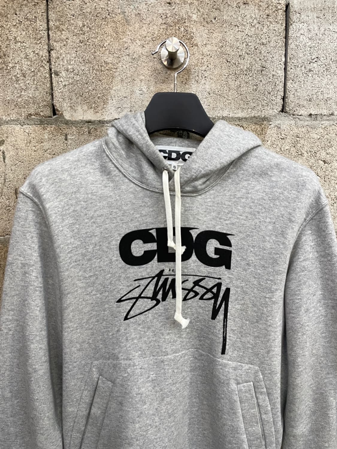 CDG x 스투시 로고 후드 티셔츠 상품이미지2