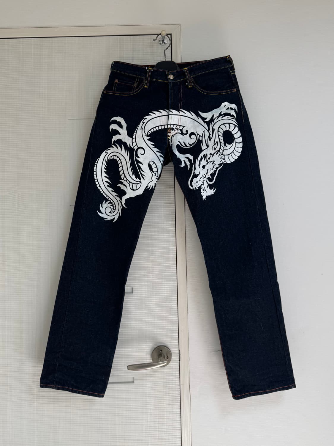 에비수 Evisu 도락(道樂) 드래곤 데님팬츠 32x34size 상품이미지3