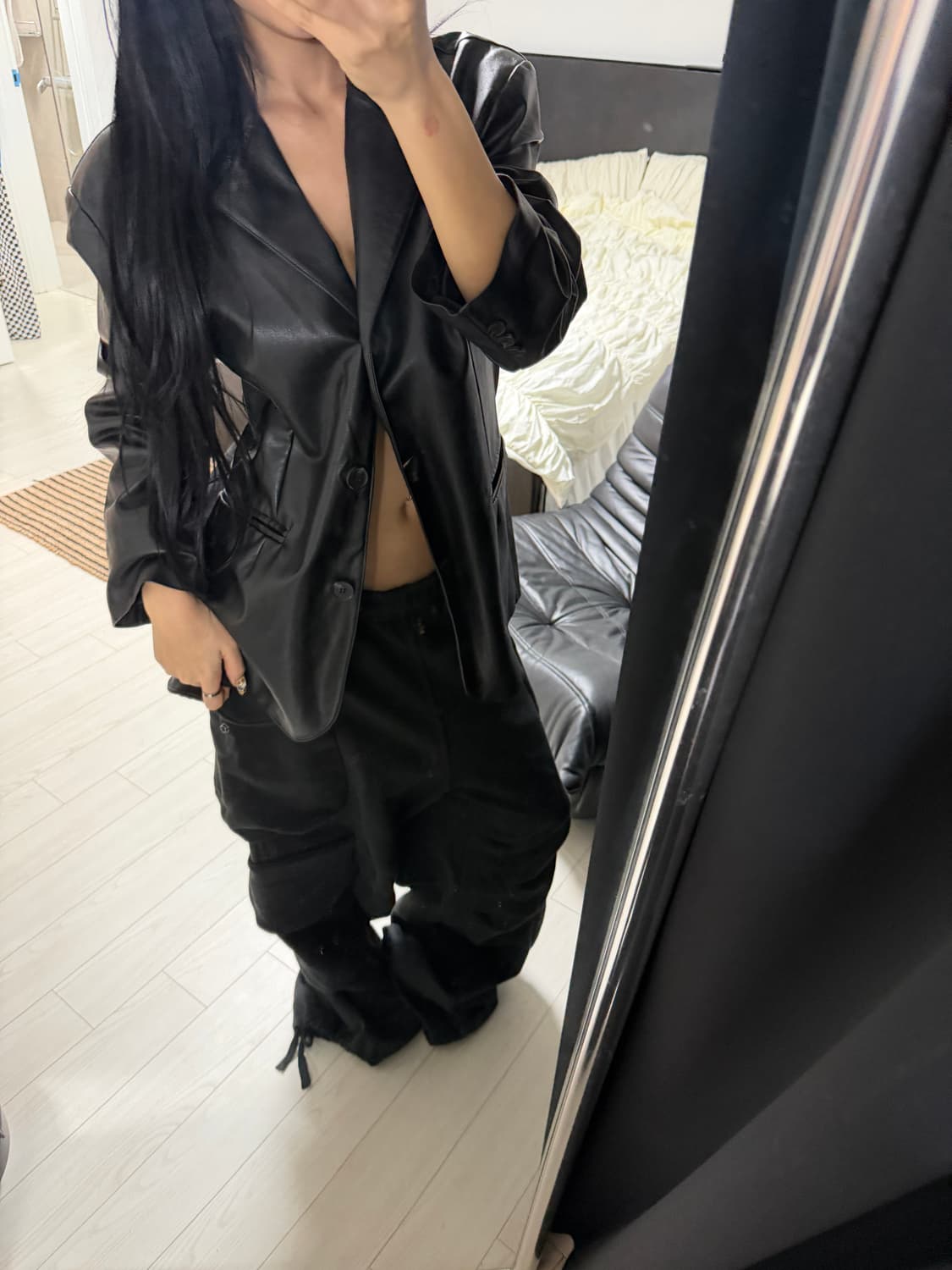 Leather jk 상품이미지1