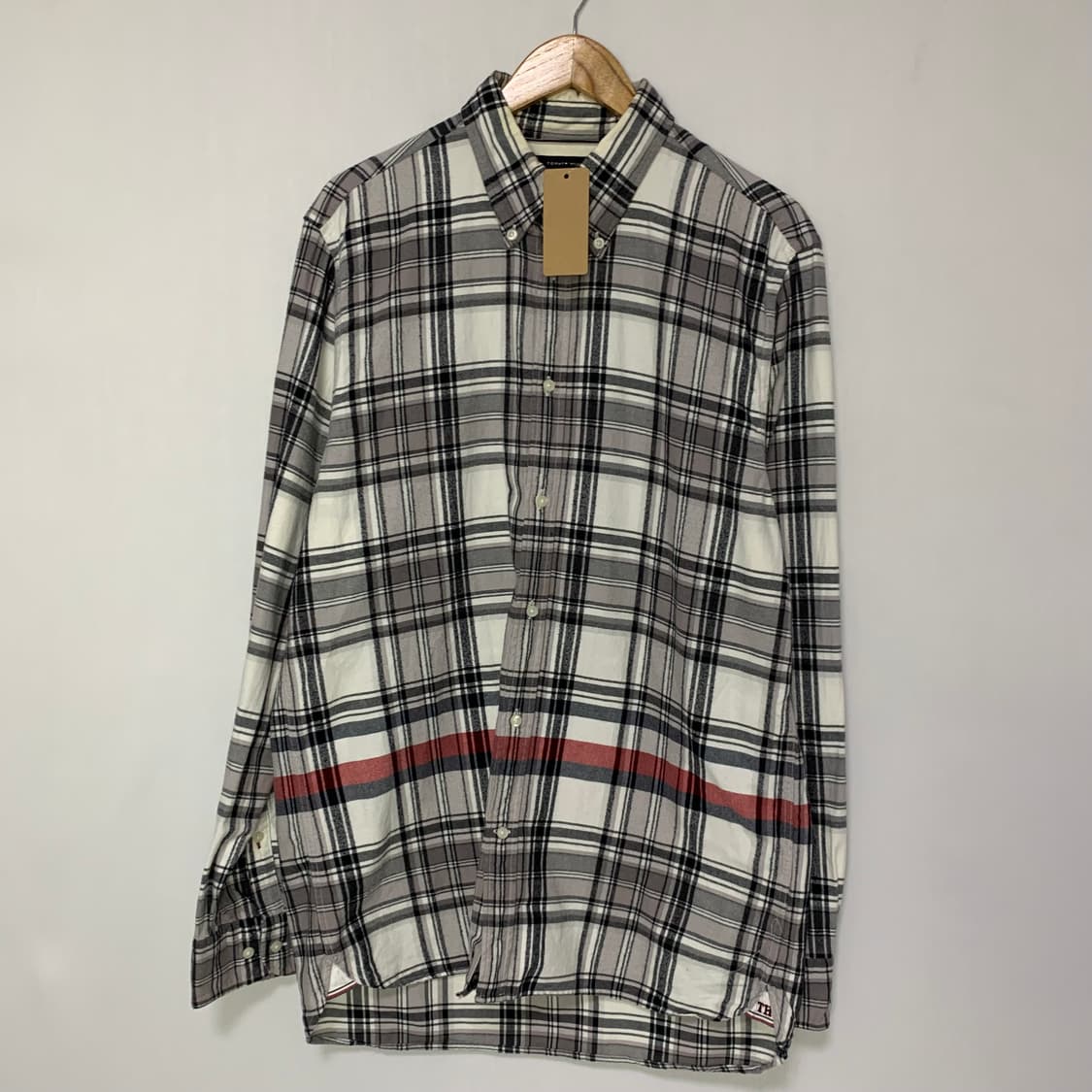 타미힐피거 체크 긴팔 셔츠 체크남방 빈티지 XL 상품이미지2