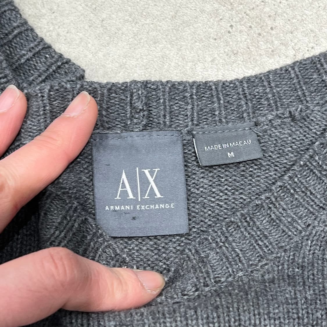 아르마니 익스체인지 로고 니트 s09266 상품이미지5
