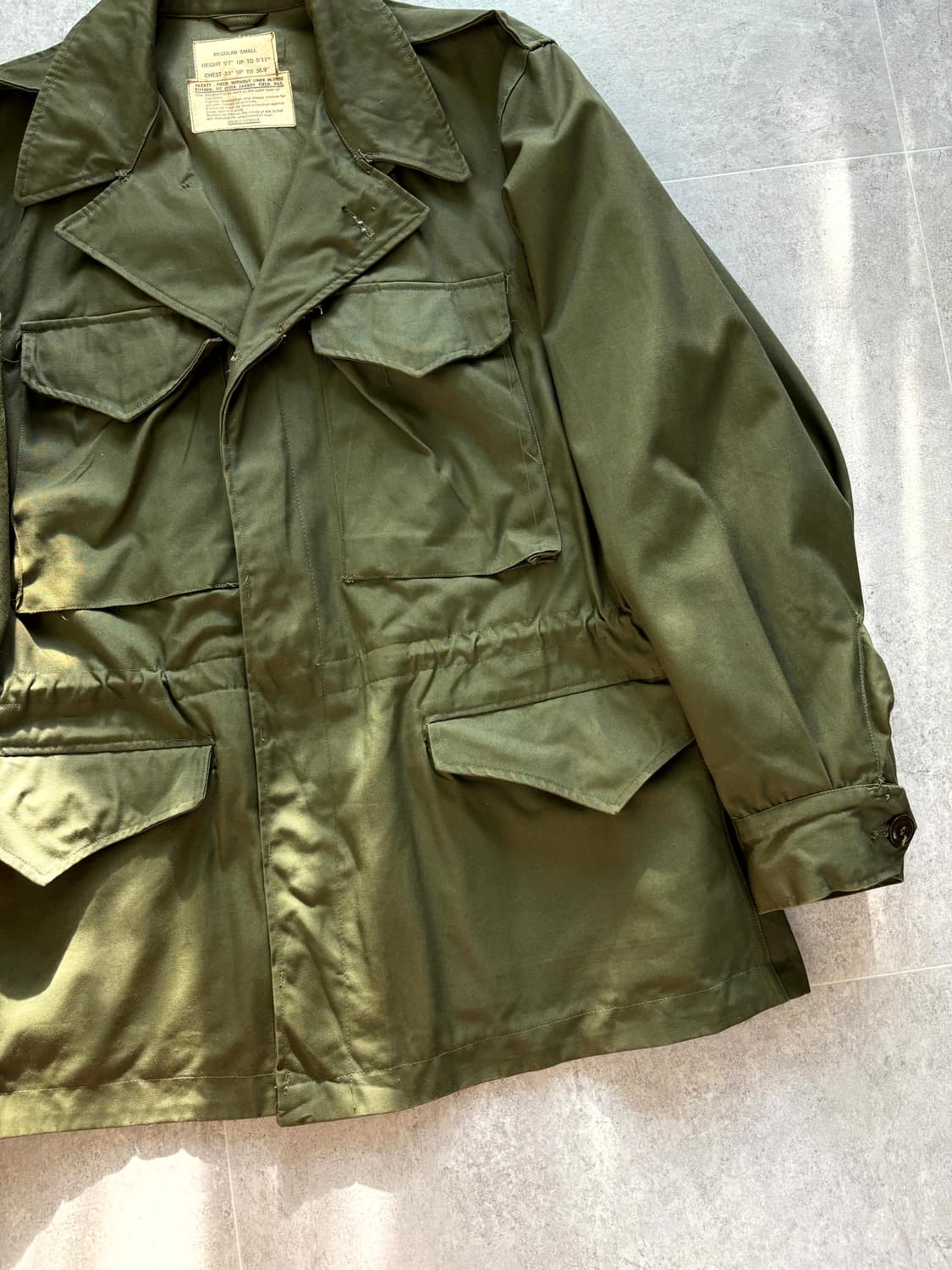 50's 미군 M-50 필드자켓 S-R 데드스탁 상품이미지3