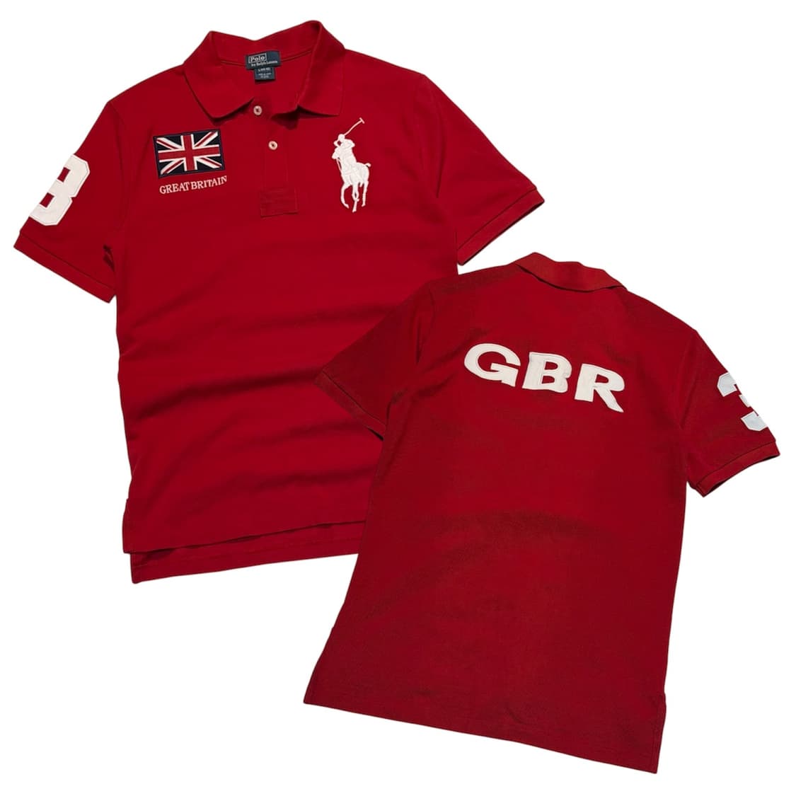 폴로 랄프로렌 브리튼 영국 빅포니 치프티프 카라티 레드 상품이미지1