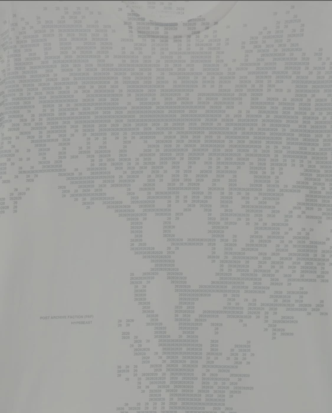 포스트 아카이브 팩션 하입비스트 20주년 기념 티셔츠 상품이미지6