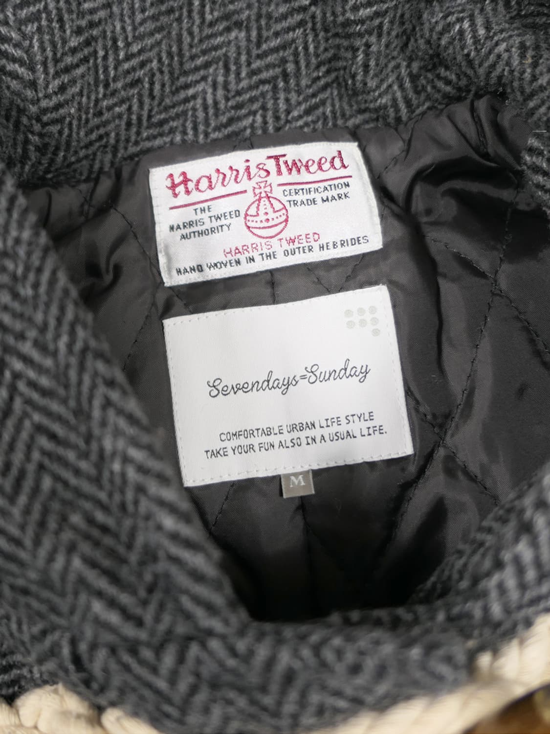 Sevendays Sunday Harris Tweed duffle coa 상품이미지5