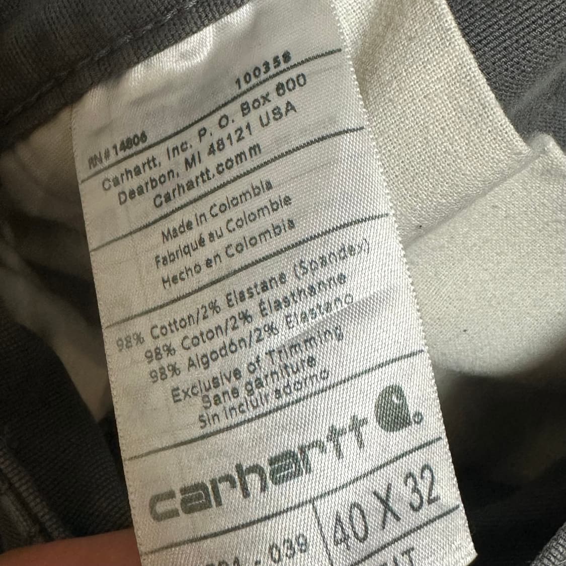칼하트 워크팬츠 - 빅사이즈 상품이미지6