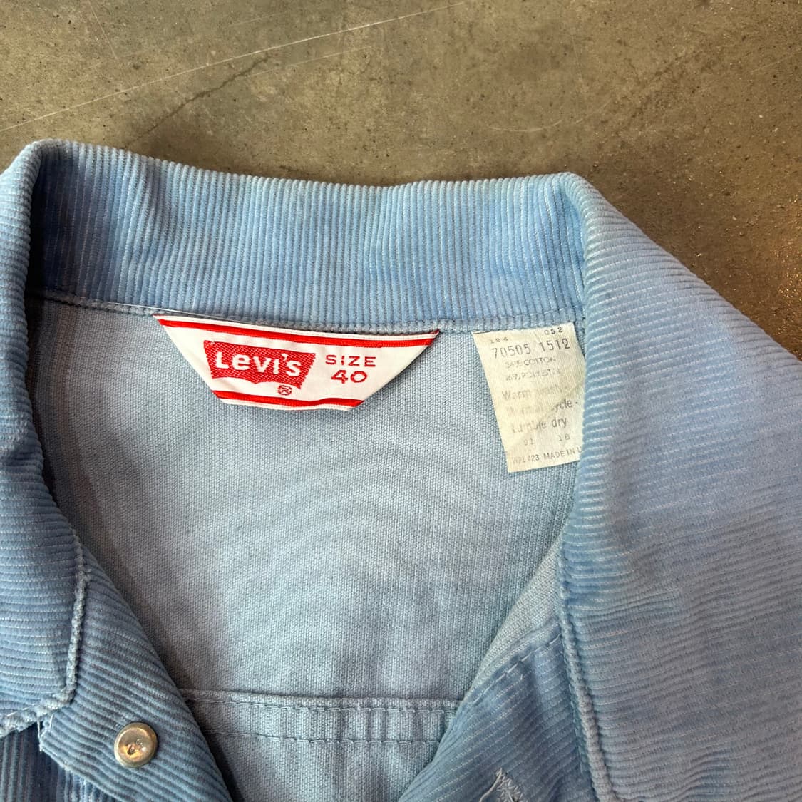 70s 리바이스 빈티지 코듀로이 자켓 상품이미지7