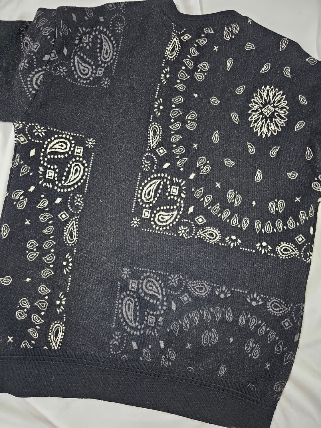 [100] 정가20만) 지오송지오 남성 페이즐리 반다나 니트 상품이미지7