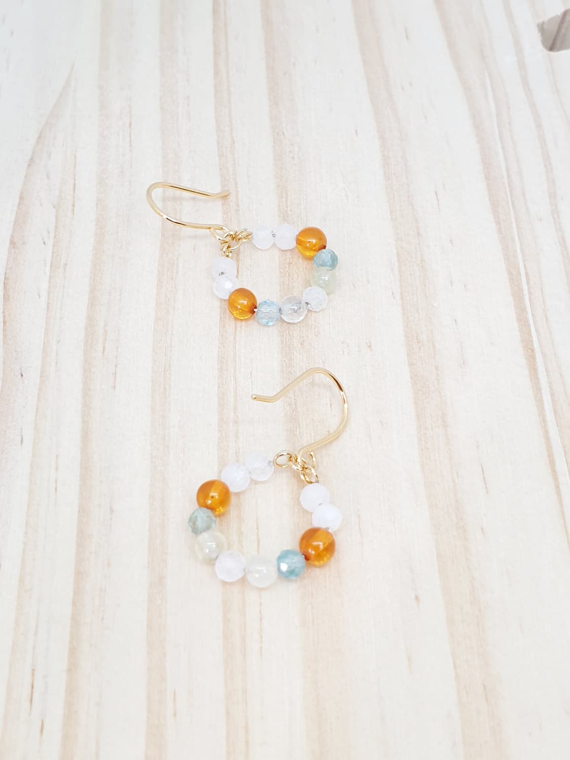 러블 스노우 쿼츠 귀걸이 상품이미지1