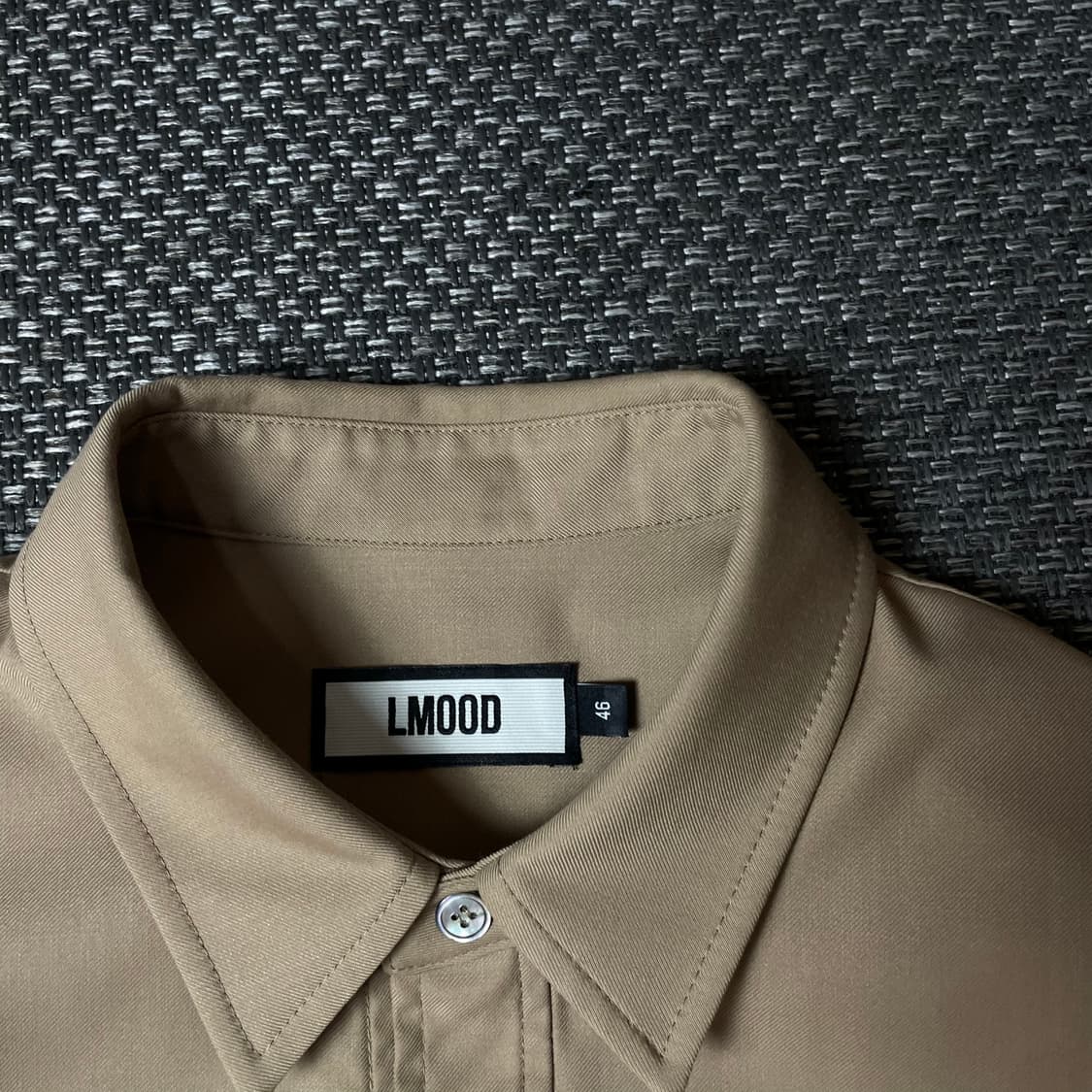엘무드 베이지 원포켓 긴팔 셔츠 46 상품이미지4