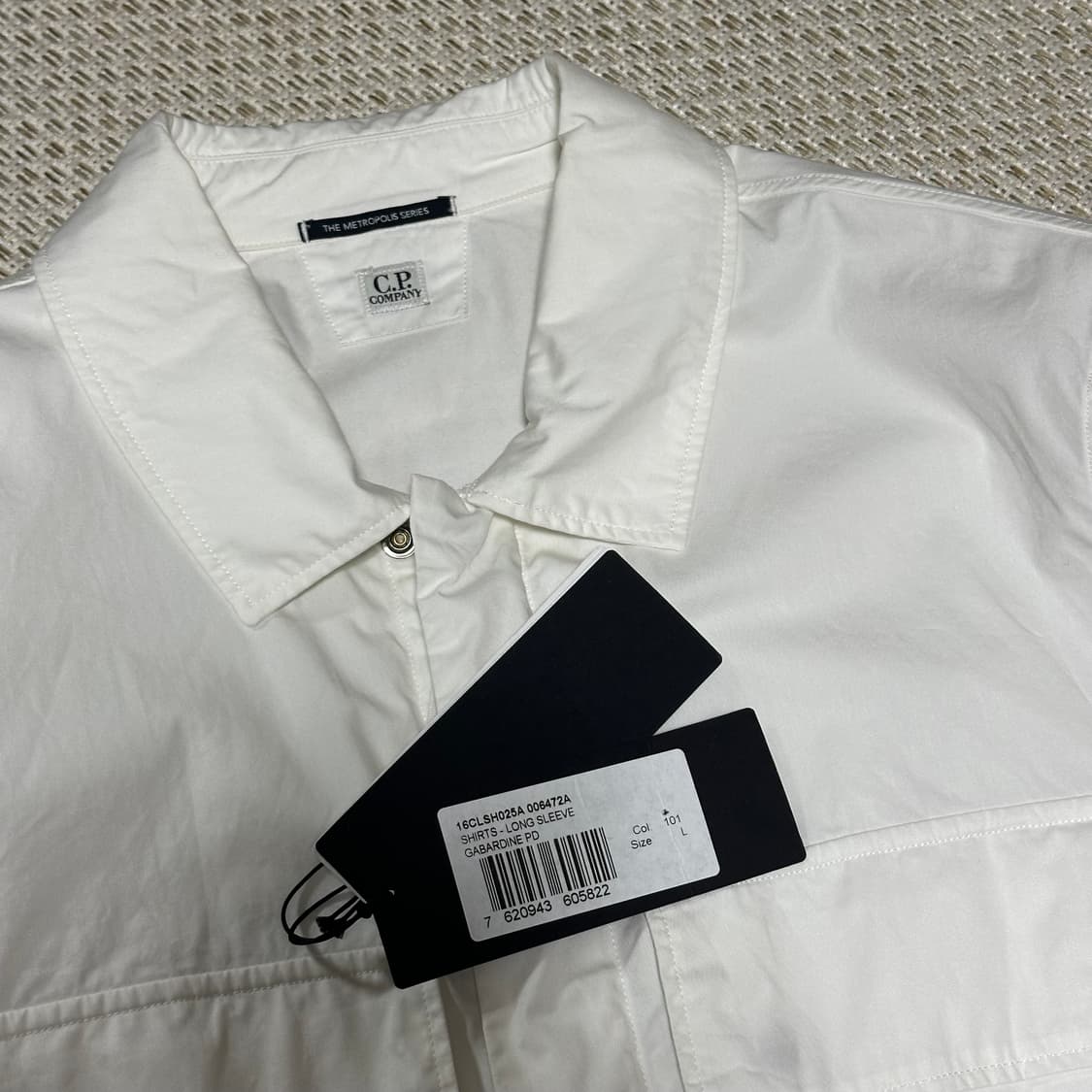 택채 새상품 CP 컴퍼니 메트로폴리스 게버딘 셔츠 자켓 상품이미지4