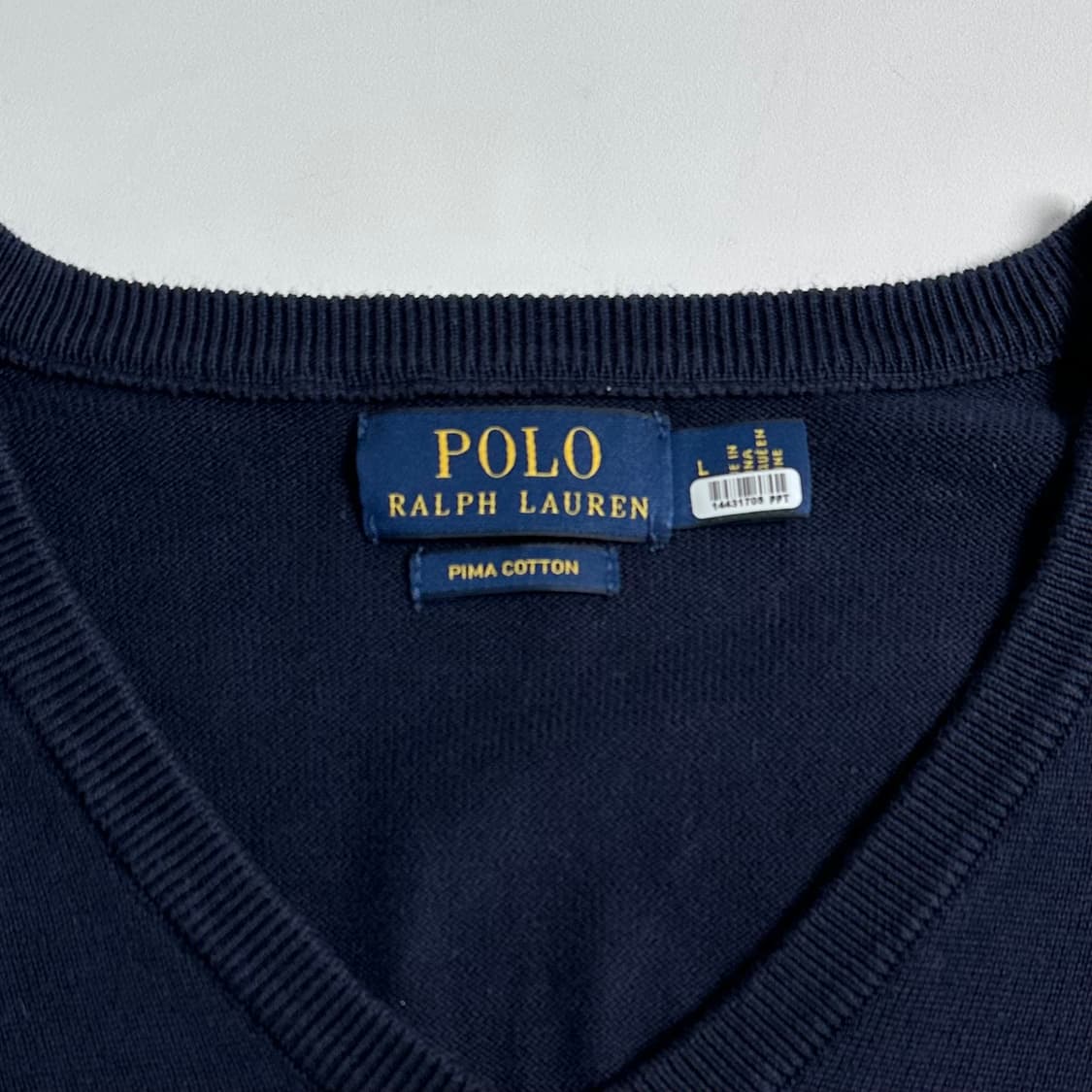 폴로 랄프로렌 네이비 코튼 니트 상품이미지5
