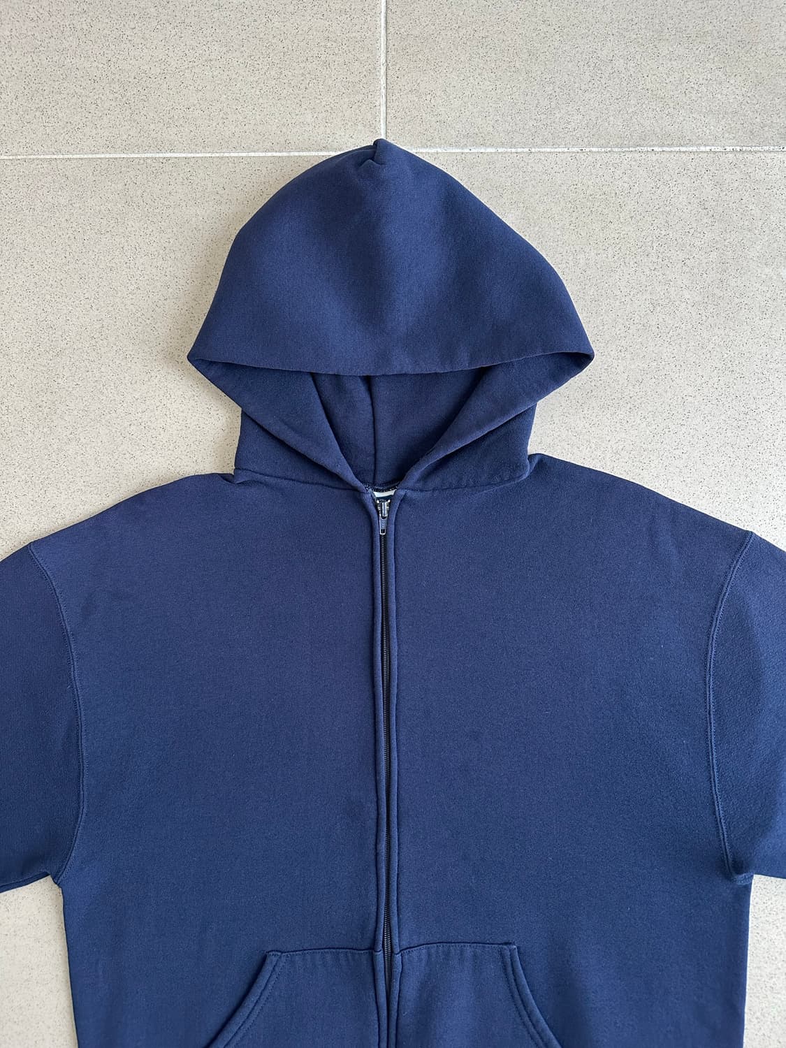 90s 빈티지 러셀 후드집업 네이비 L USA 상품이미지4