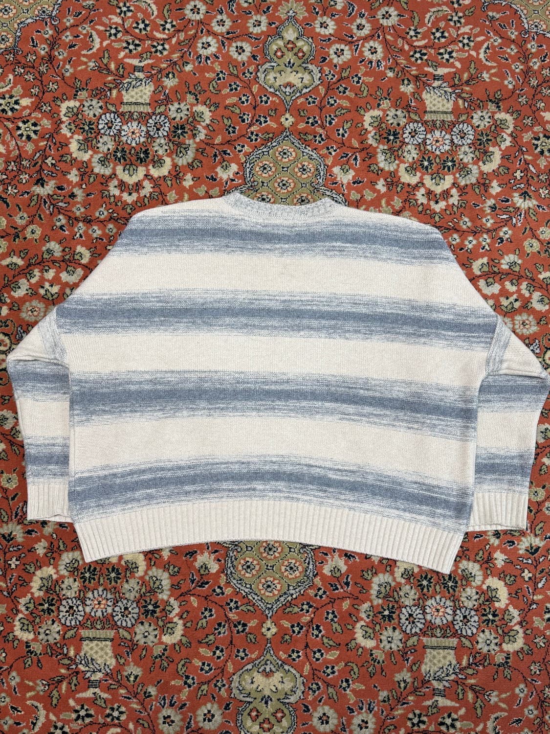 비바스튜디오 베이지 그레이 오버핏 니트 L 상품이미지2