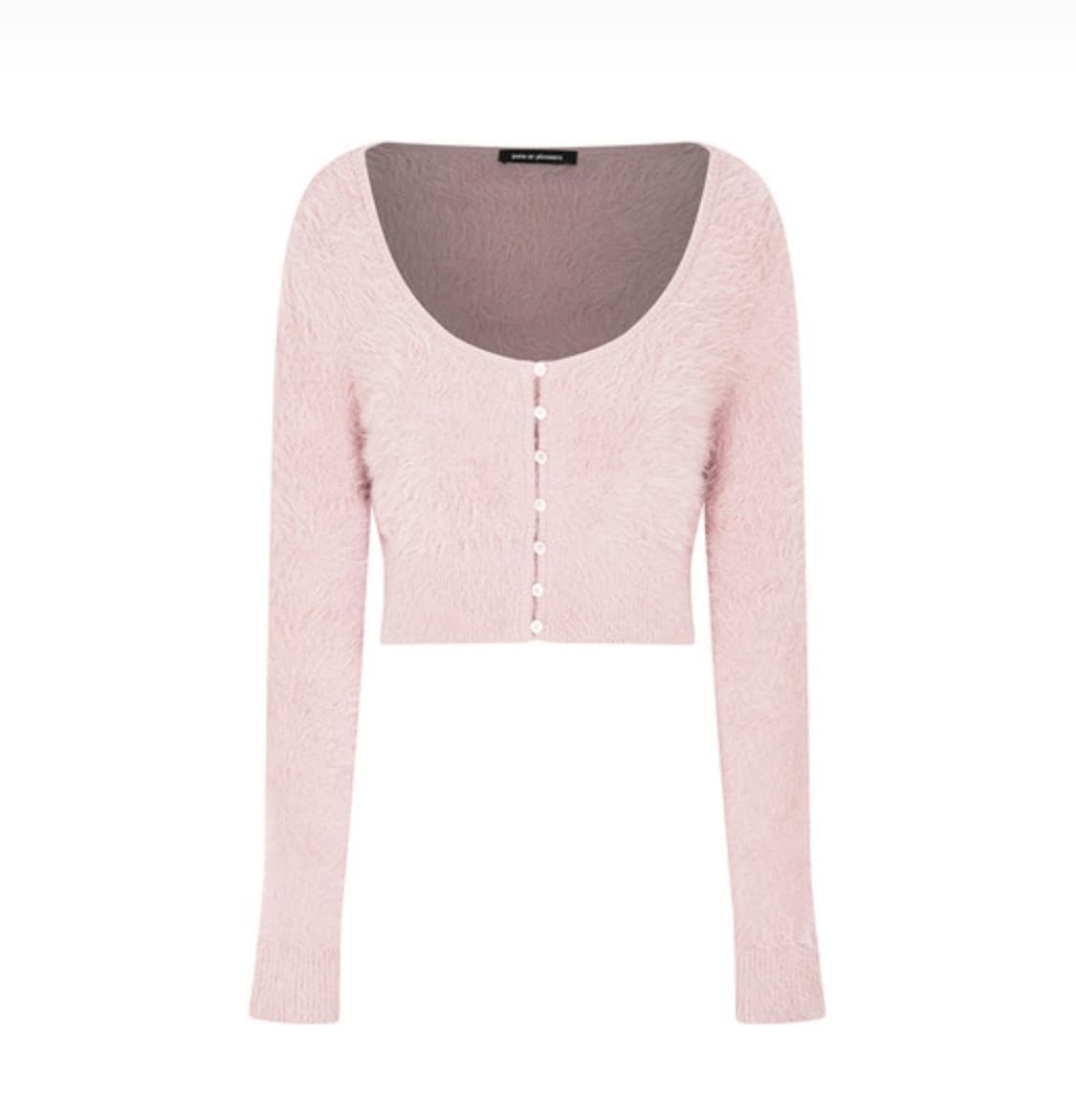 페인오어플레져 rabita far cardigan 라비타 퍼 가디건 핑크 상품이미지1