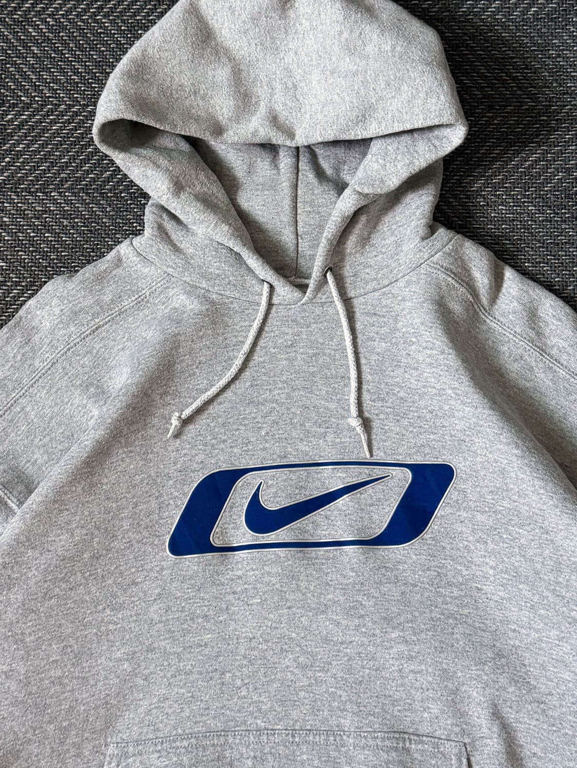 90s USA 나이키 블루 박스 스우시 스웻 후디 (105) 상품이미지2